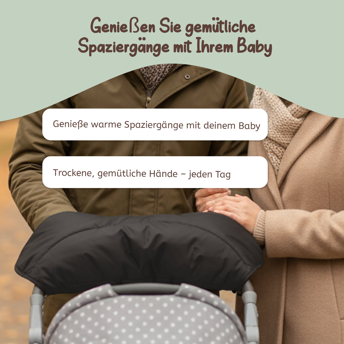 Joyfill Kinderwagen Handwärmer Handmuff Universal