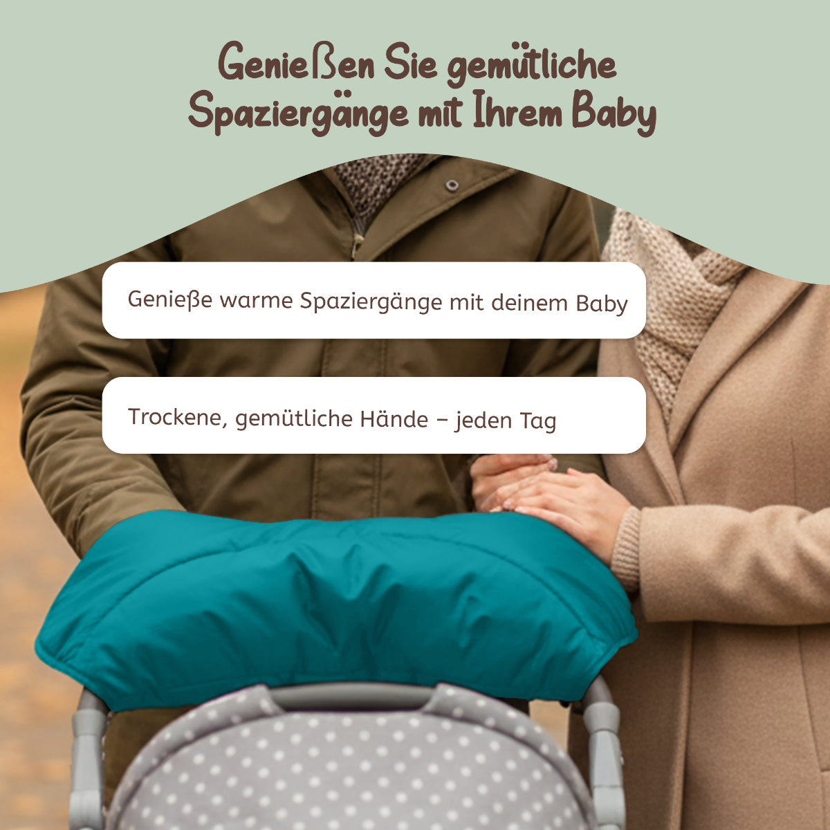 Joyfill Kinderwagen Handwärmer Handmuff Universal