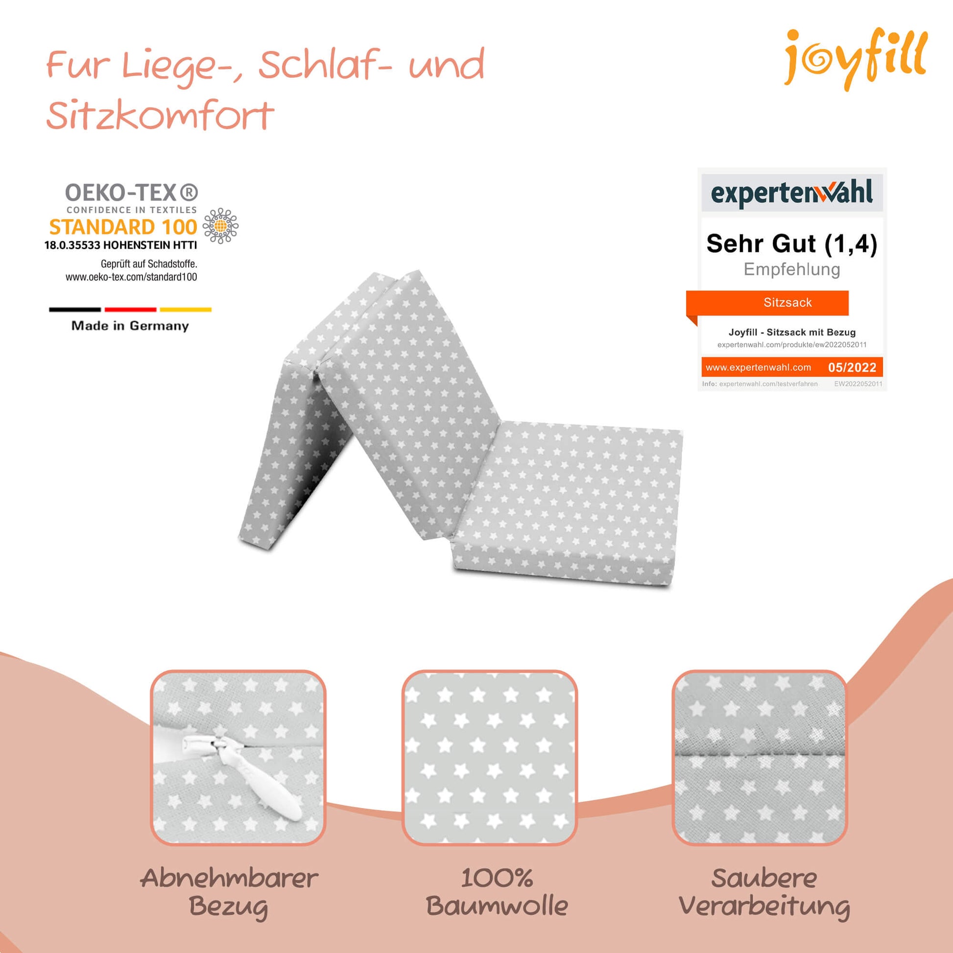 Joyfill Klappmatratze 120 x 60 x 4 cm - Joyfill