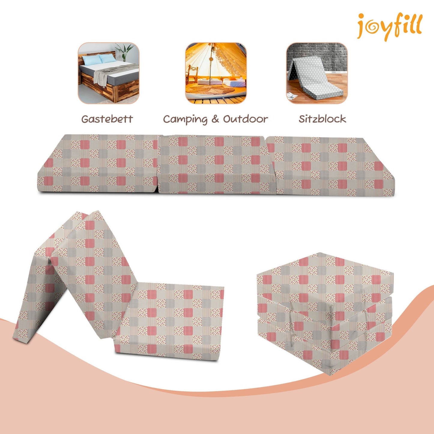 Joyfill Klappmatratze 120 x 60 x 4 cm - Joyfill