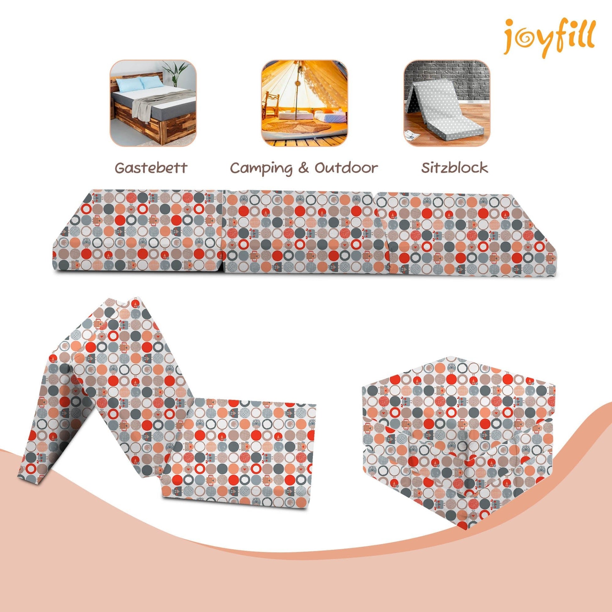 Joyfill Klappmatratze 120 x 60 x 4 cm - Joyfill