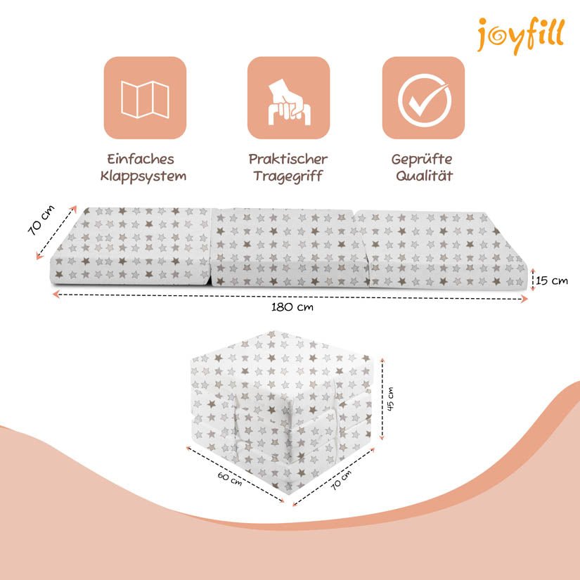 Joyfill Klappmatratze 120 x 60 x 4 cm - Joyfill