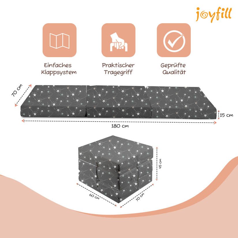 Joyfill Klappmatratze 120 x 60 x 4 cm - Joyfill