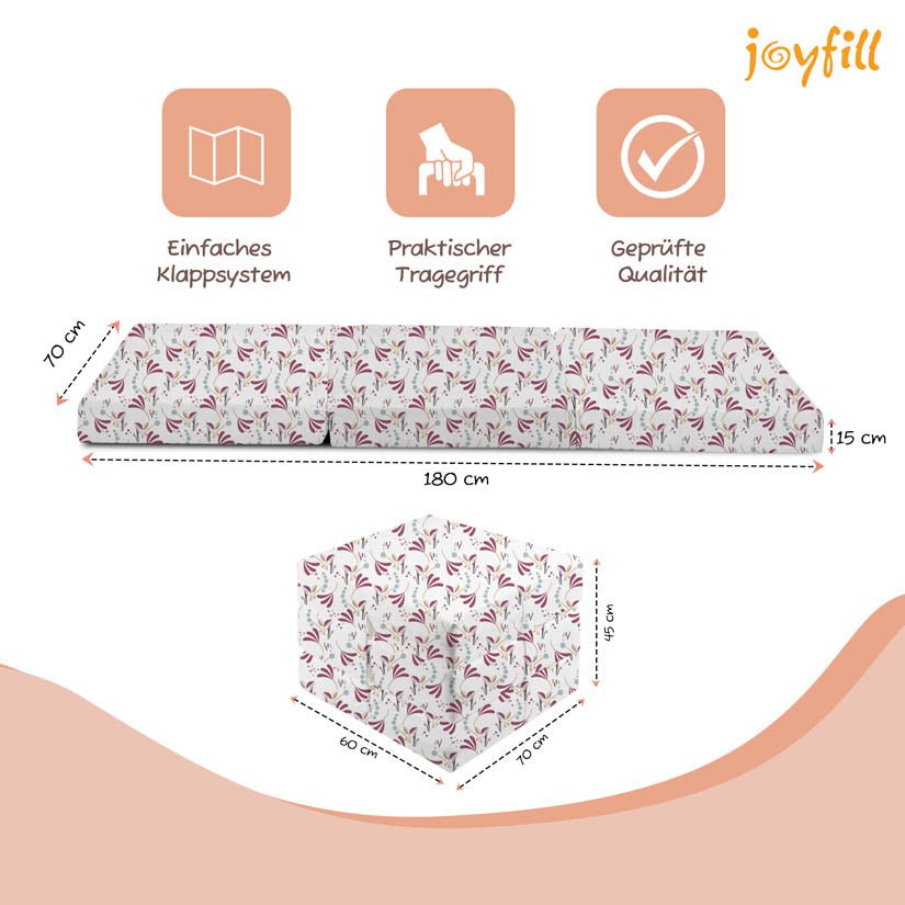 Joyfill Klappmatratze 120 x 60 x 4 cm - Joyfill