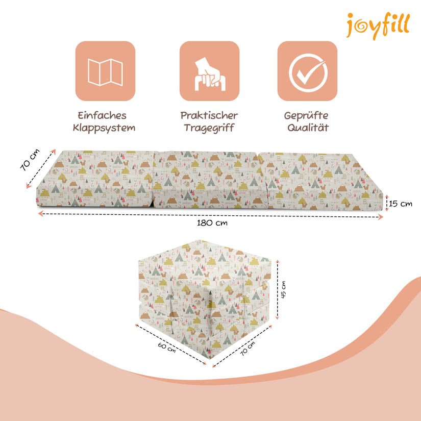 Joyfill Klappmatratze 120 x 60 x 4 cm - Joyfill