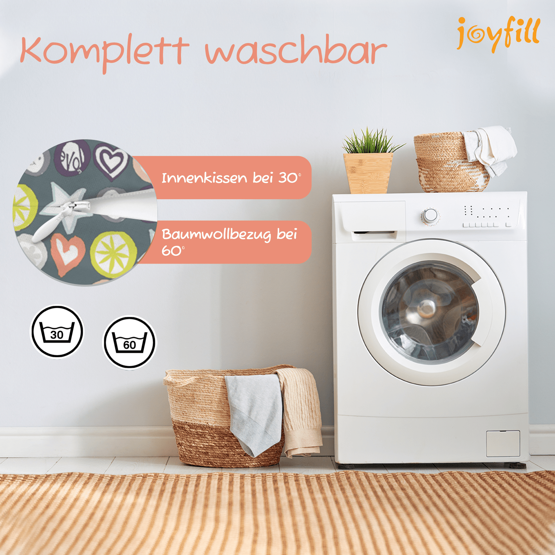 Joyfill Stillkissen (170cm) mit EPS - Joyfill