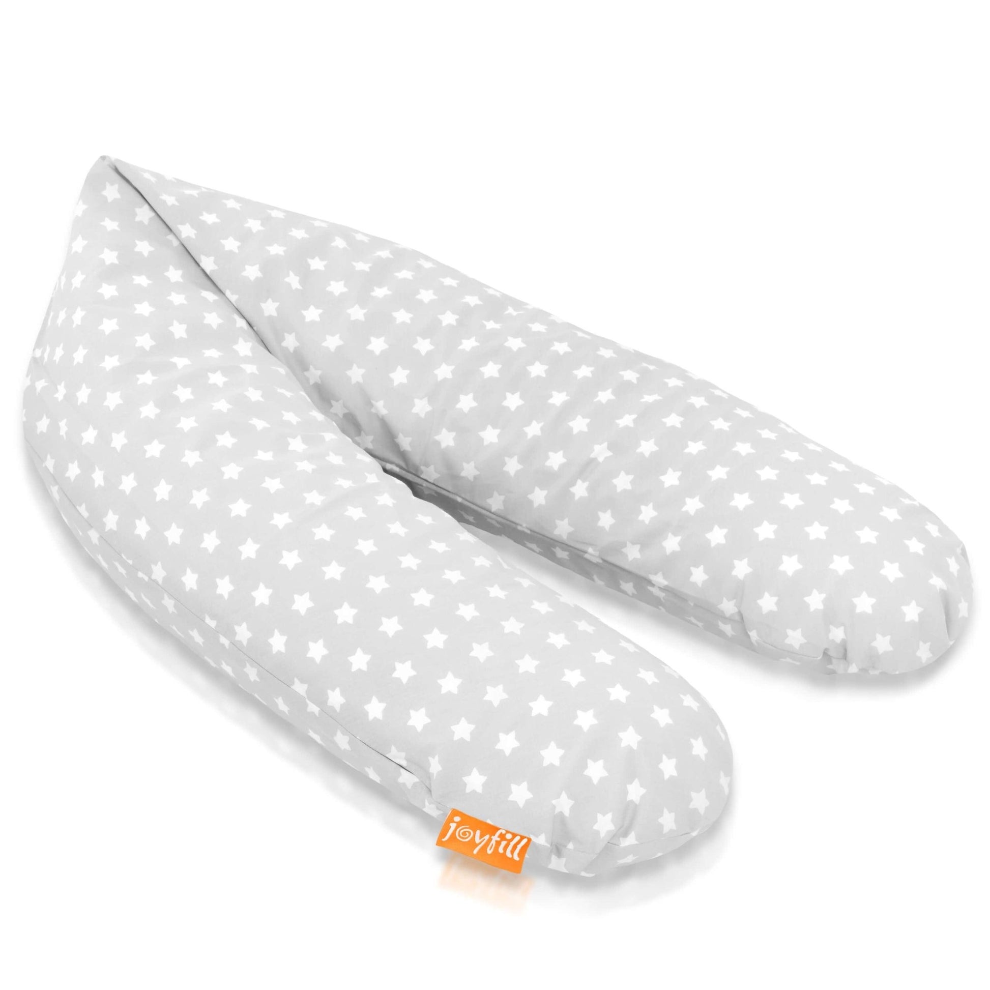 Joyfill Stillkissen 190cm mit Biofoam Füllung Anthrazit ergonomisches Lagerungskissen
