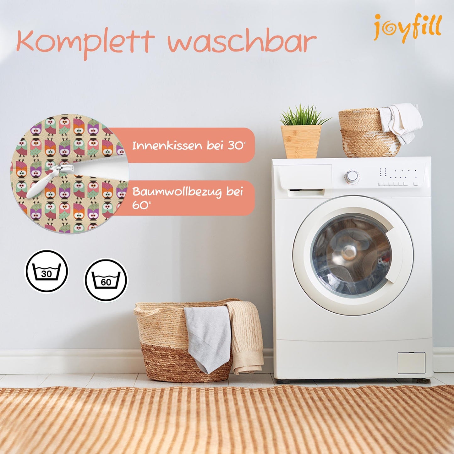 Joyfill Stillkissen (190cm) mit BioFoam - Joyfill