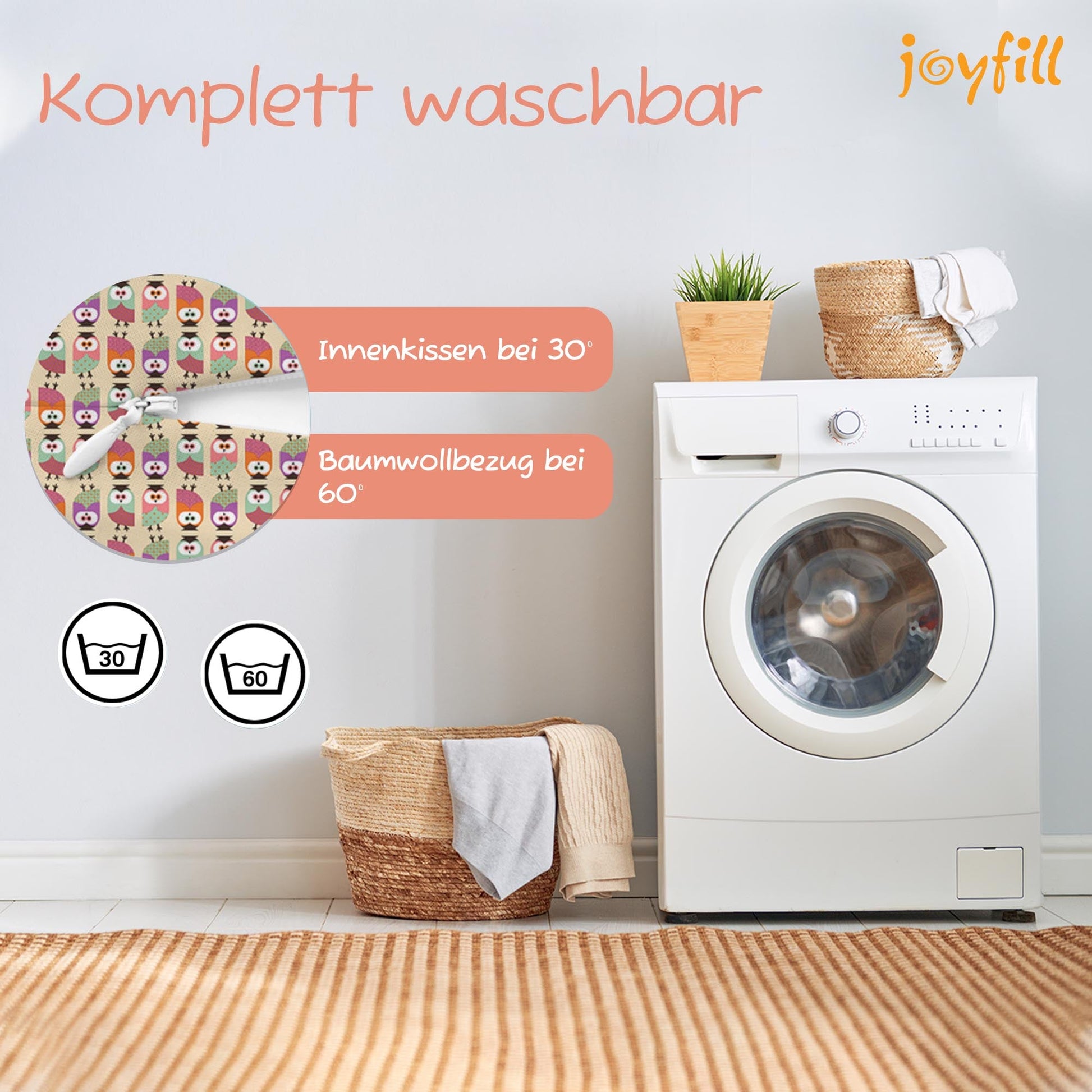 Joyfill Stillkissen (190cm) mit BioFoam - Joyfill