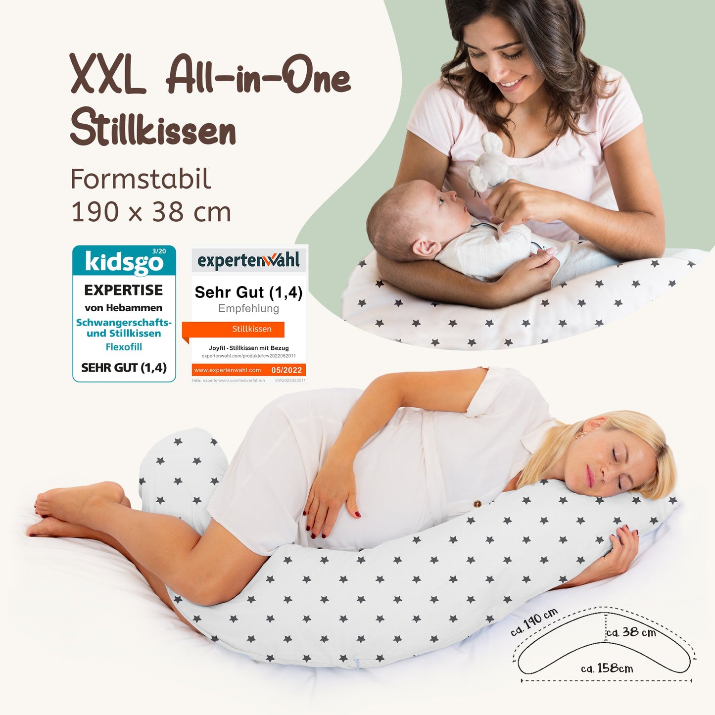 joyfill Stillkissen I Von Hebammen Getestet I Flüsterleise Füllung - Joyfill