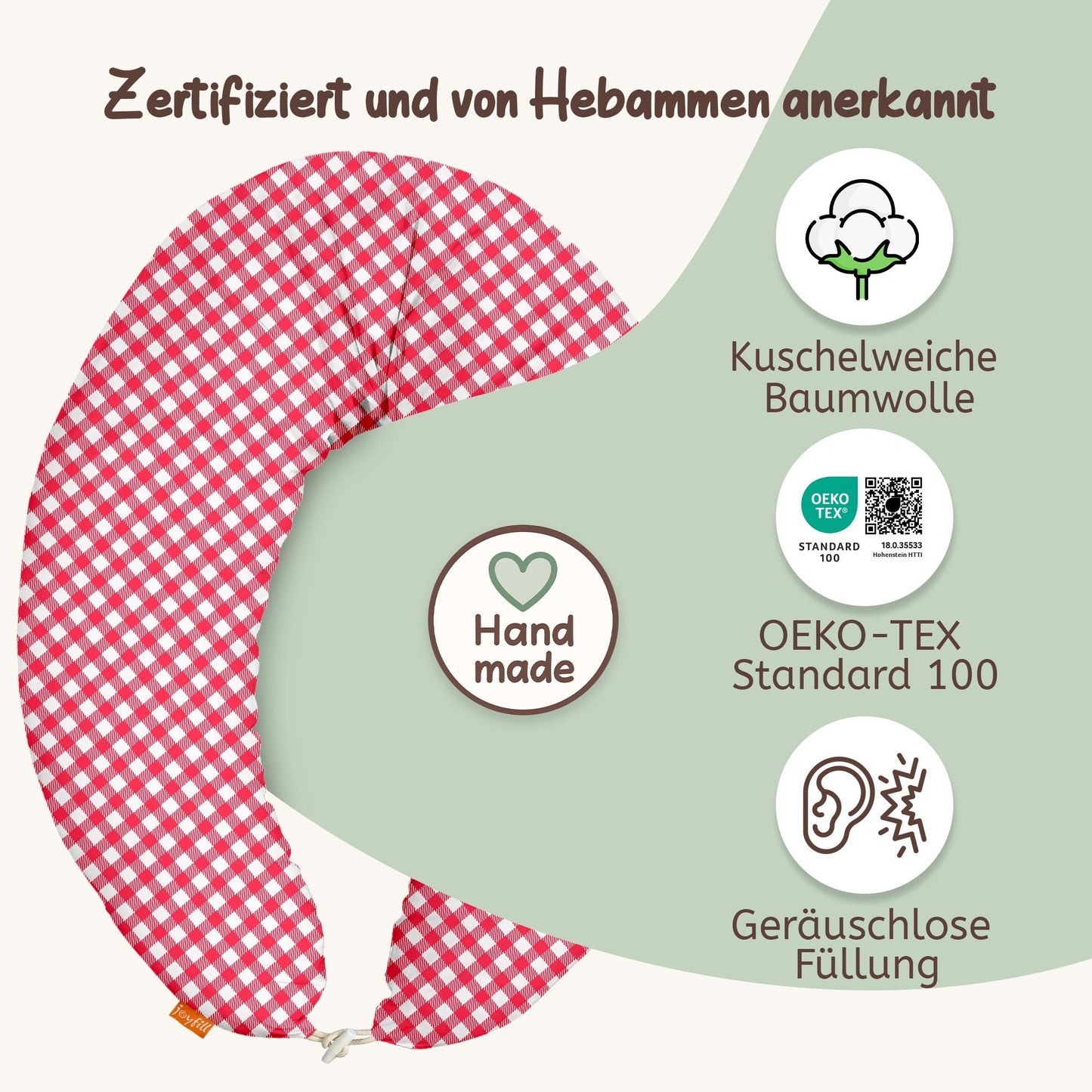 joyfill Stillkissen I Von Hebammen Getestet I Flüsterleise Füllung - Joyfill