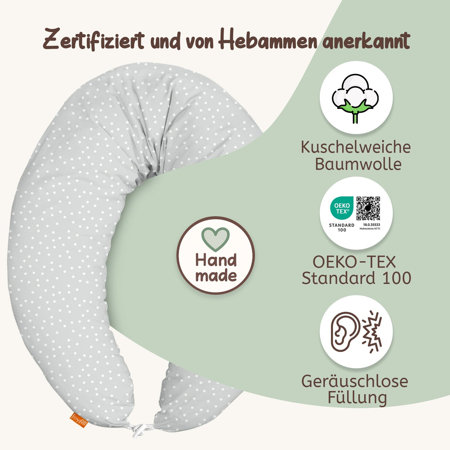 joyfill Stillkissen I Von Hebammen Getestet I Flüsterleise Füllung - Joyfill