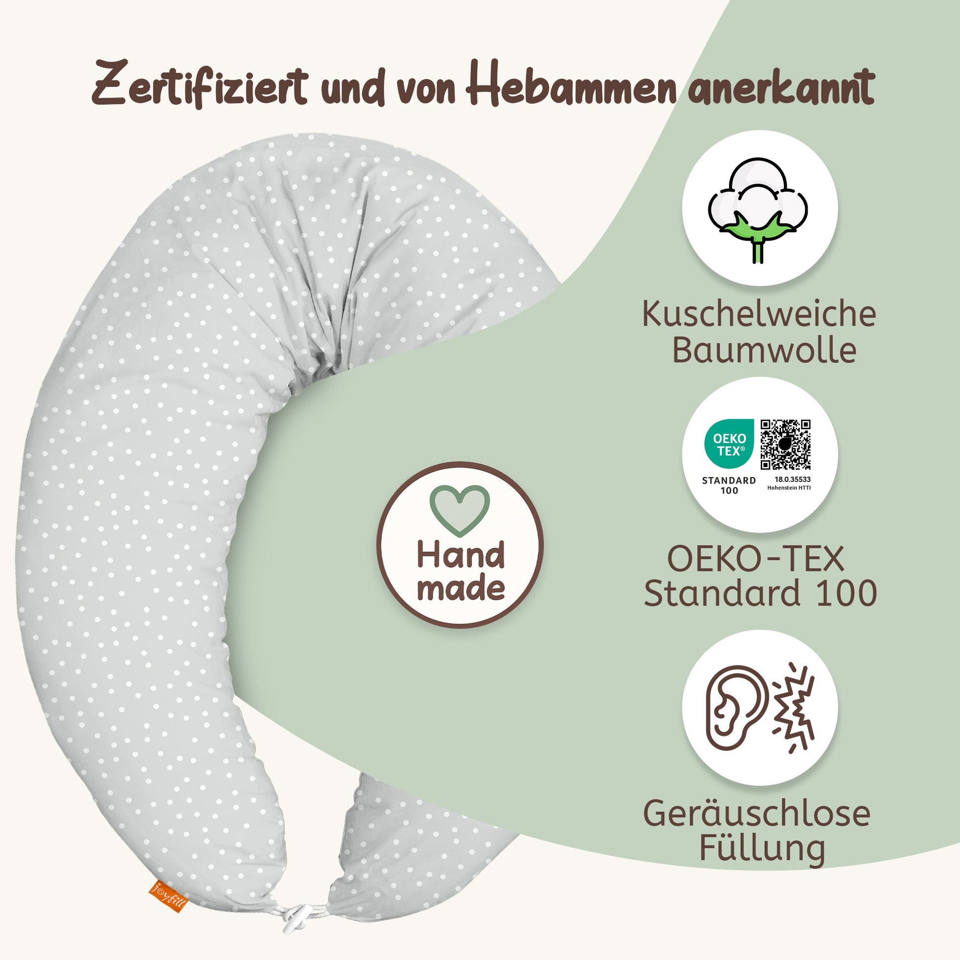 joyfill Stillkissen I Von Hebammen Getestet I Flüsterleise Füllung - Joyfill