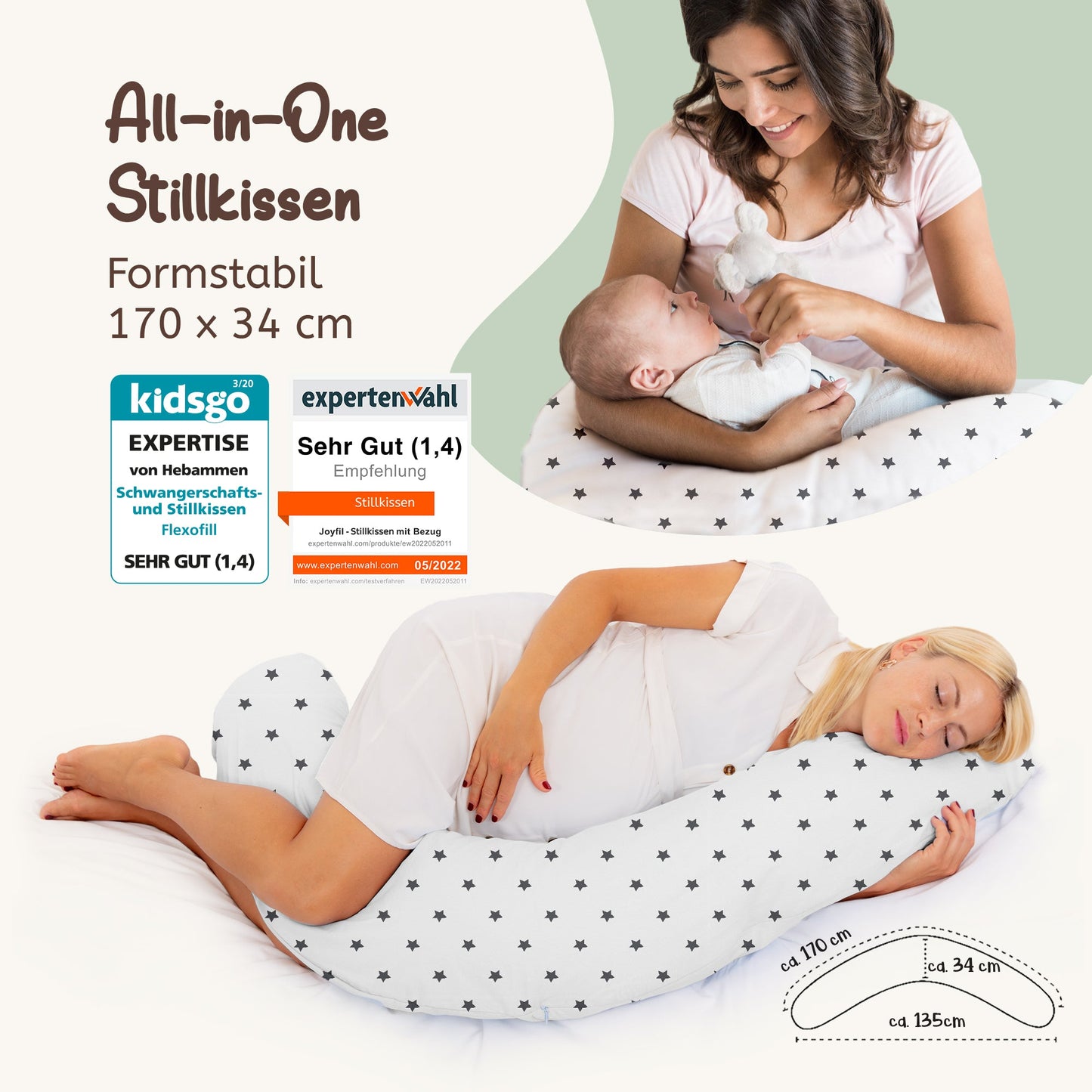 joyfill Stillkissen I Von Hebammen Getestet I Flüsterleise Füllung - Joyfill