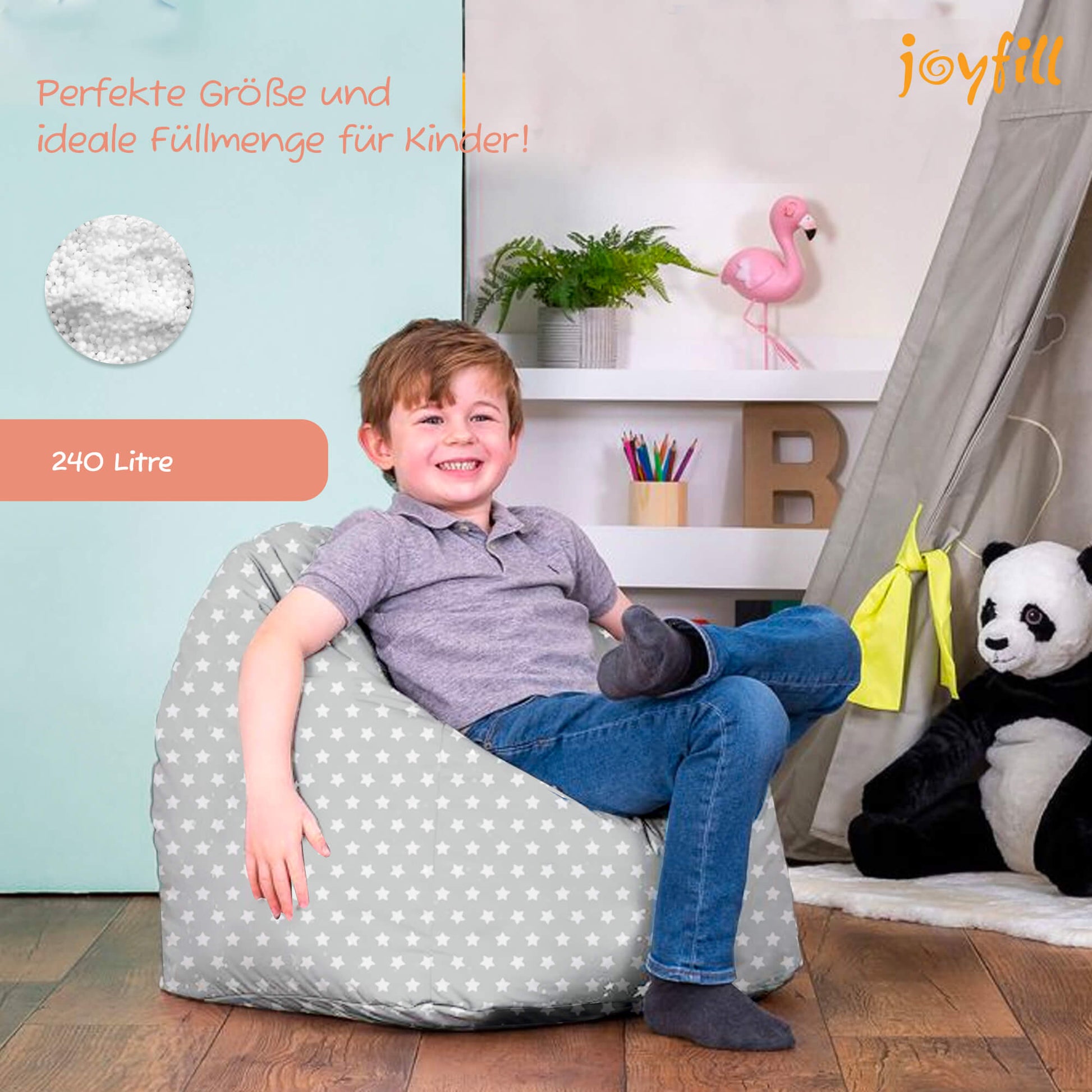 Sitzsack für Groß und Klein (BioFoam gefüllt | 240 L) - Joyfill
