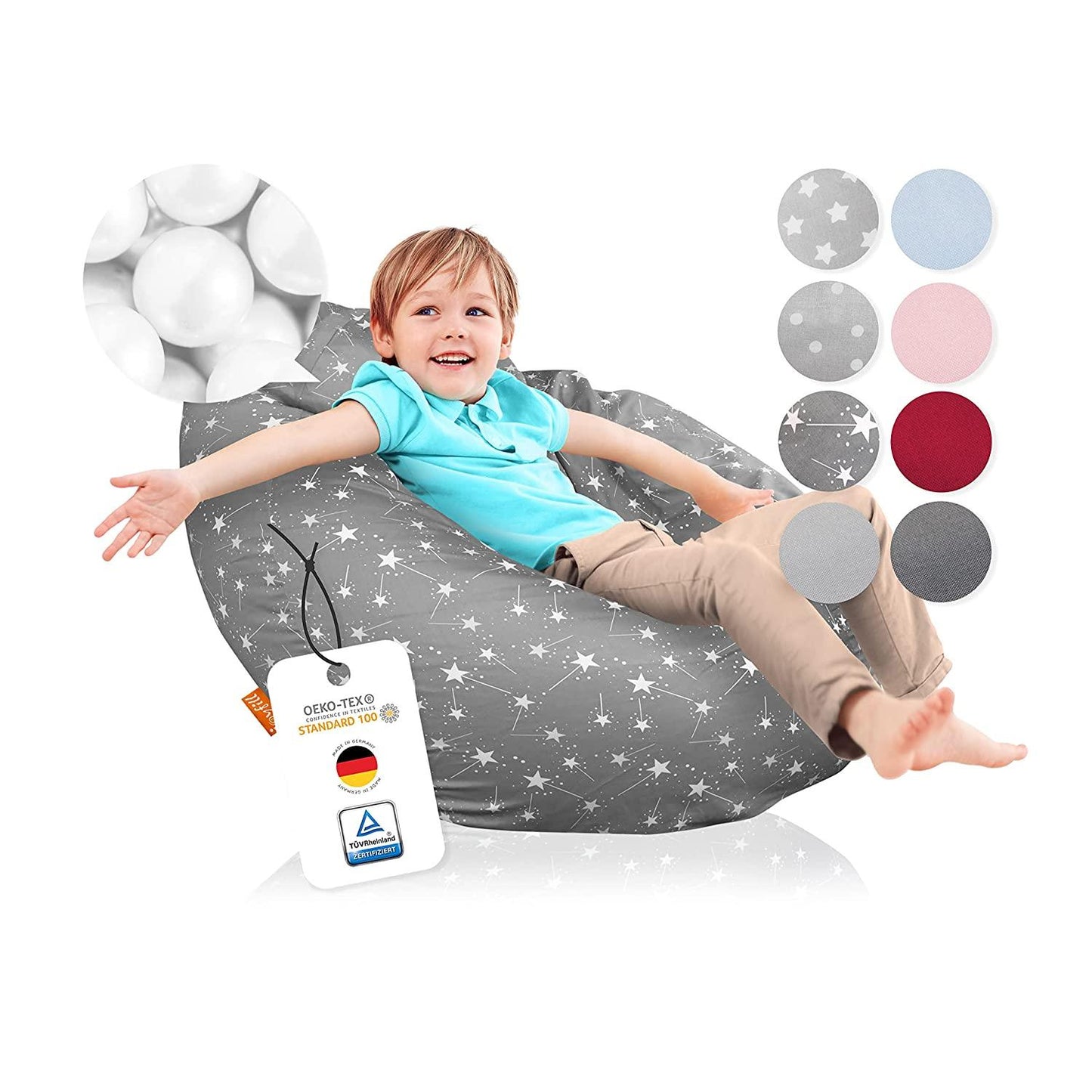 Sitzsack für Groß und Klein (BioFoam gefüllt | 240 L) - Joyfill