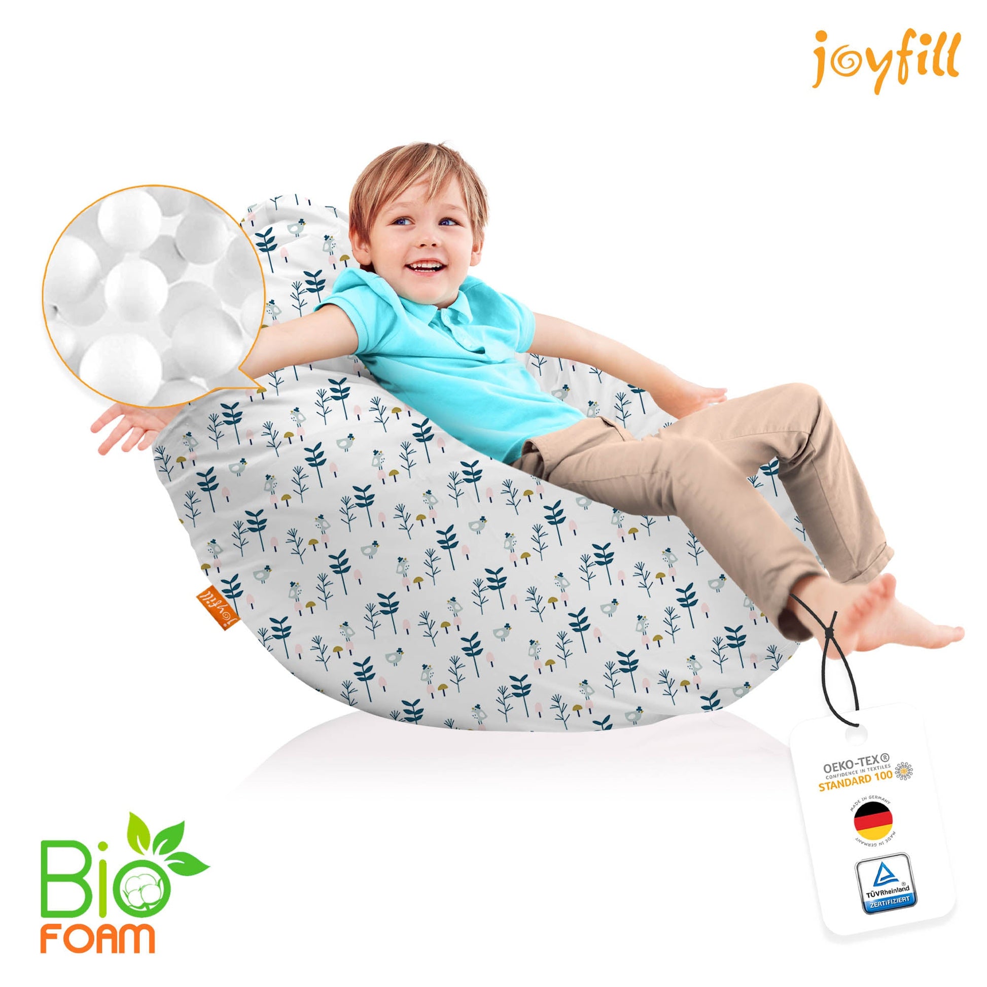 Sitzsack für Groß und Klein (BioFoam gefüllt | 240 L) - Joyfill