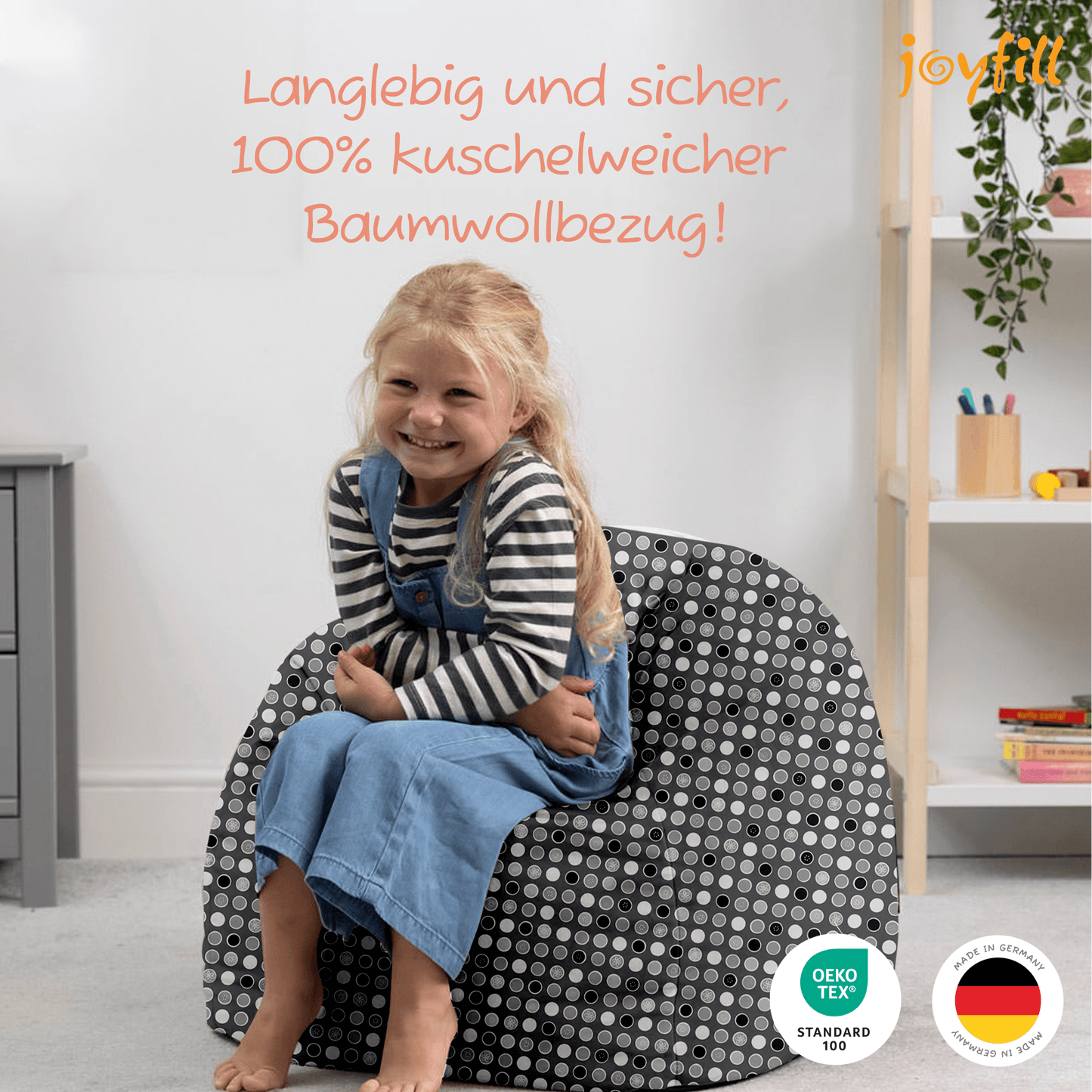 Sitzsack für Groß und Klein (BioFoam gefüllt | 240 L) - Joyfill