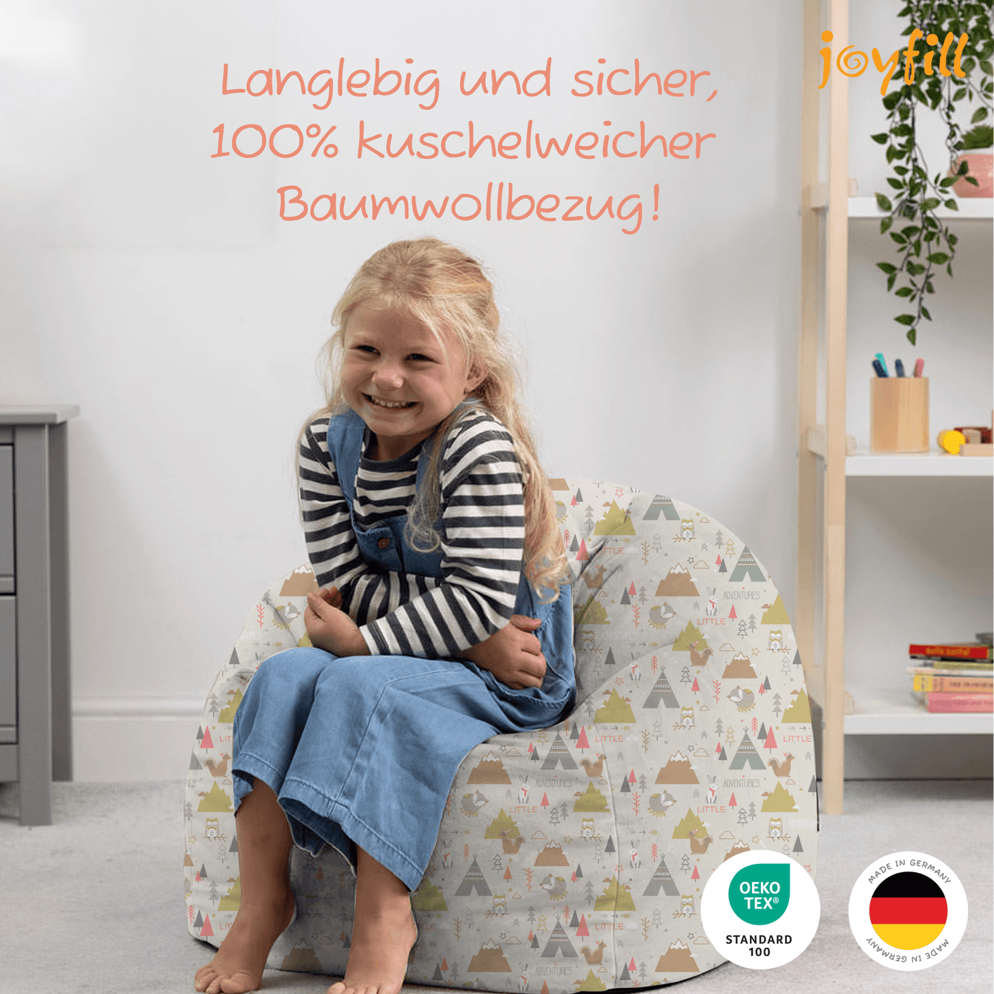 Sitzsack für Groß und Klein (BioFoam gefüllt | 240 L) - Joyfill