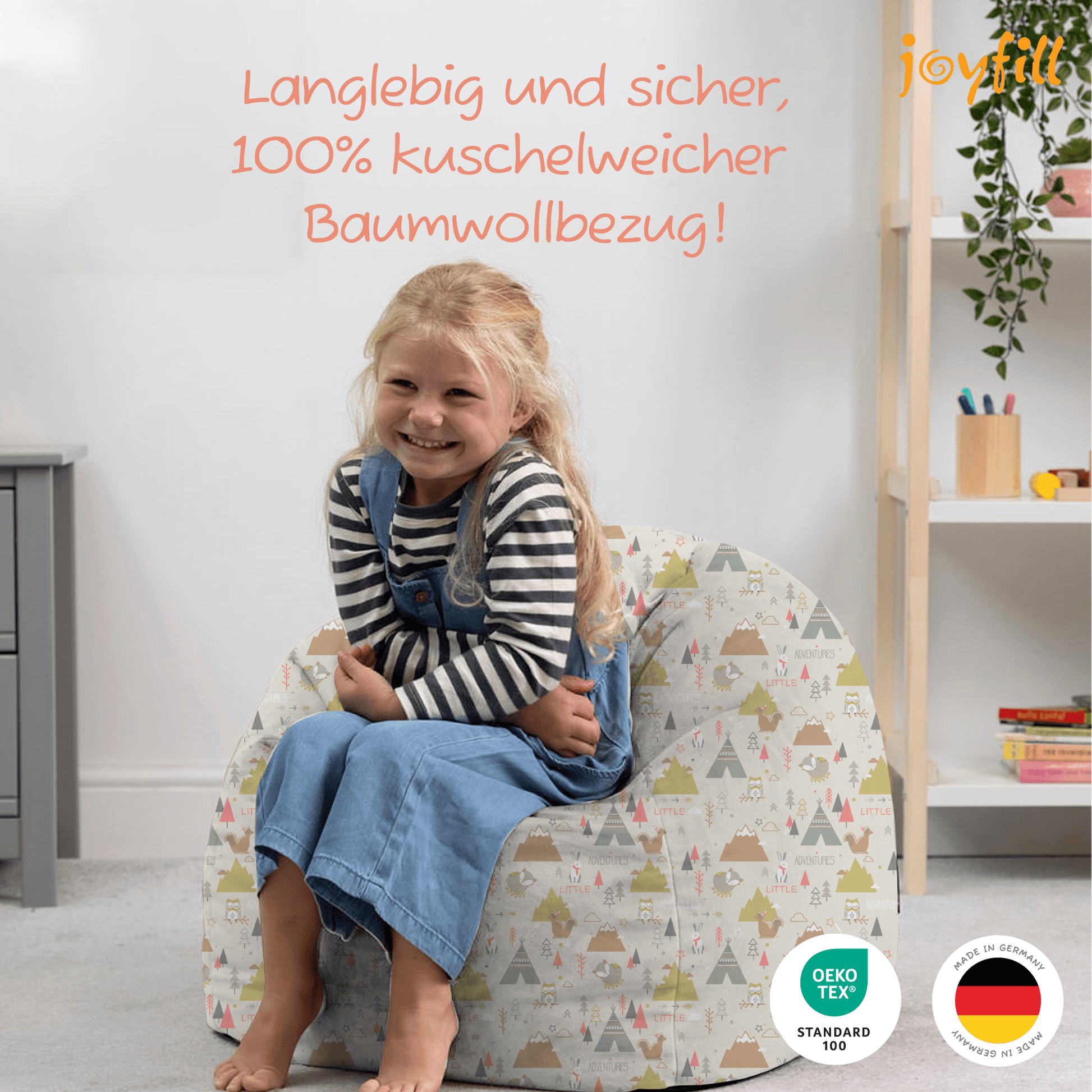 Sitzsack für Groß und Klein (BioFoam gefüllt | 240 L) - Joyfill