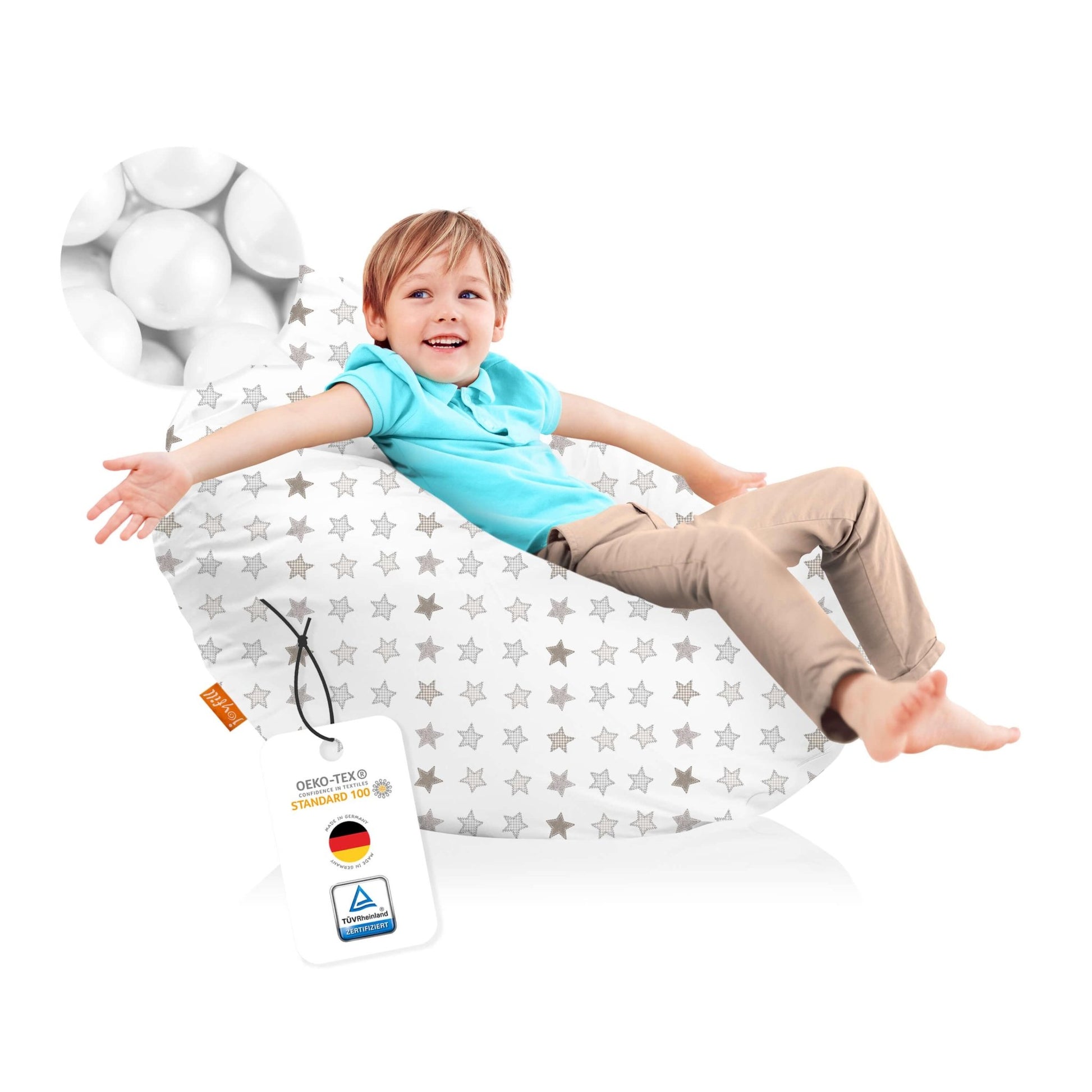 Sitzsack für Groß und Klein (BioFoam gefüllt | 240 L) - Joyfill