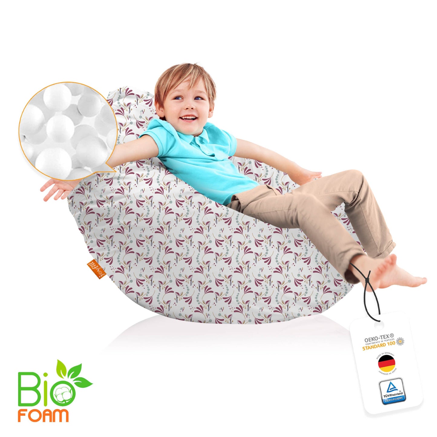 Sitzsack für Groß und Klein (BioFoam gefüllt | 240 L) - Joyfill