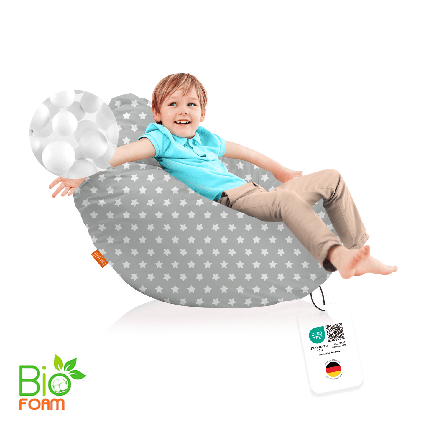 Sitzsack für Groß und Klein (BioFoam gefüllt | 240 L) - Joyfill