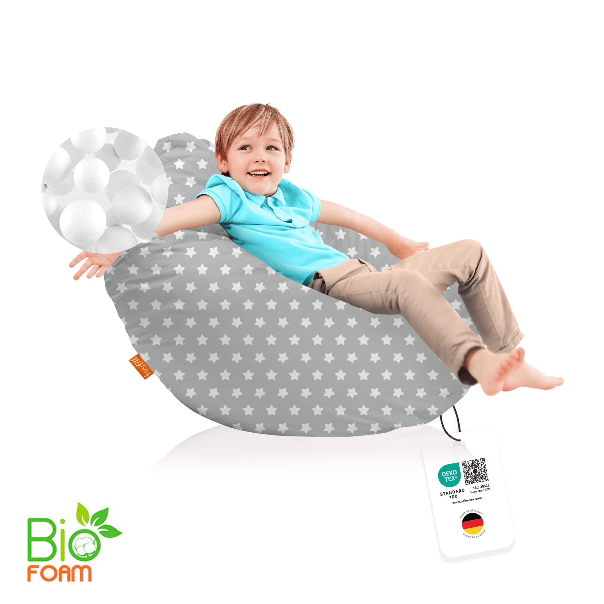 Sitzsack für Groß und Klein (BioFoam gefüllt | 240 L) - Joyfill