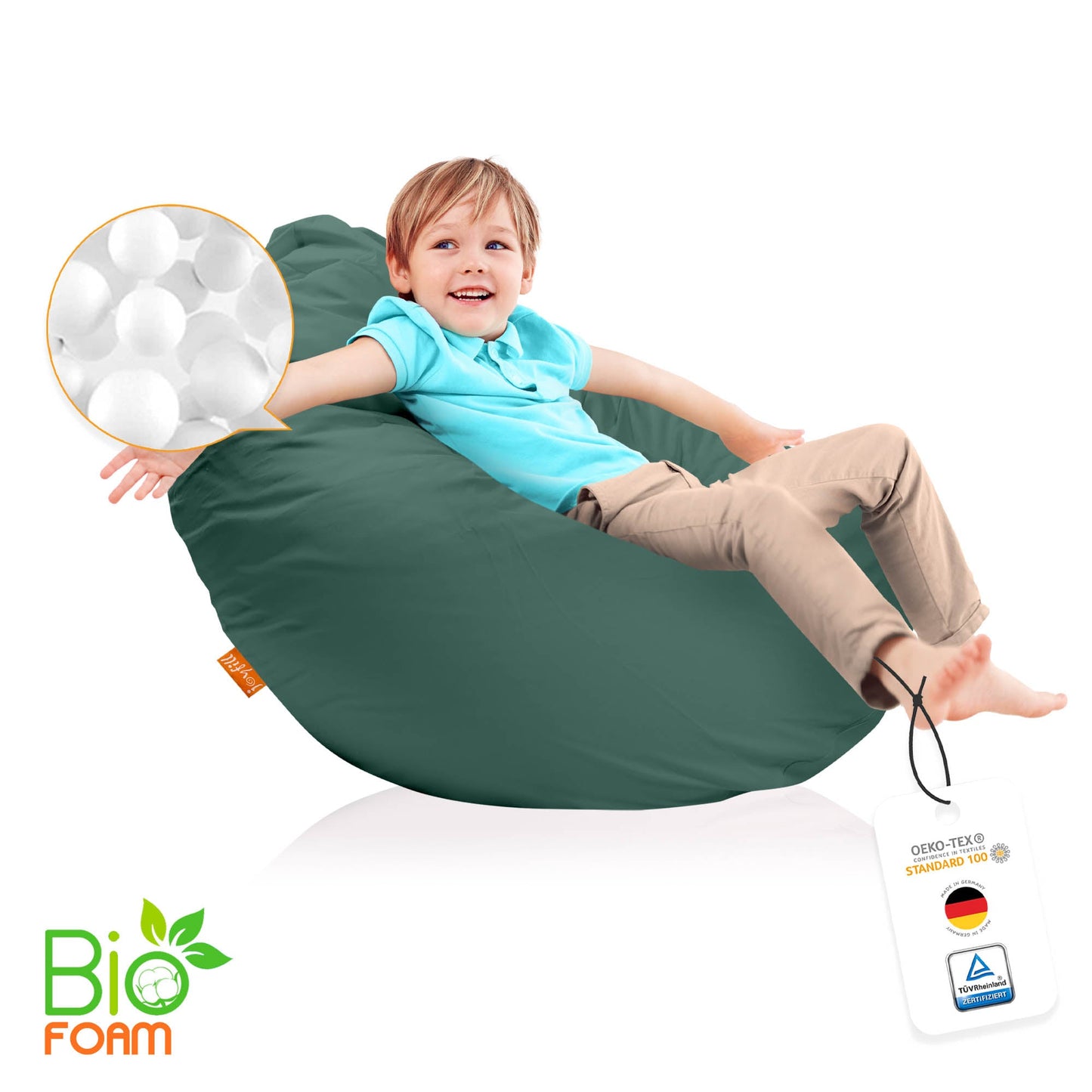 Sitzsack für Groß und Klein (BioFoam gefüllt | 240 L) - Joyfill