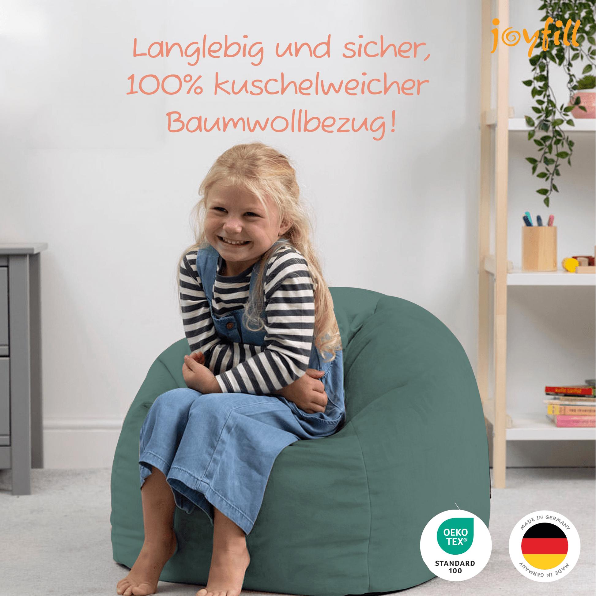 Sitzsack für Groß und Klein (BioFoam gefüllt | 240 L) - Joyfill
