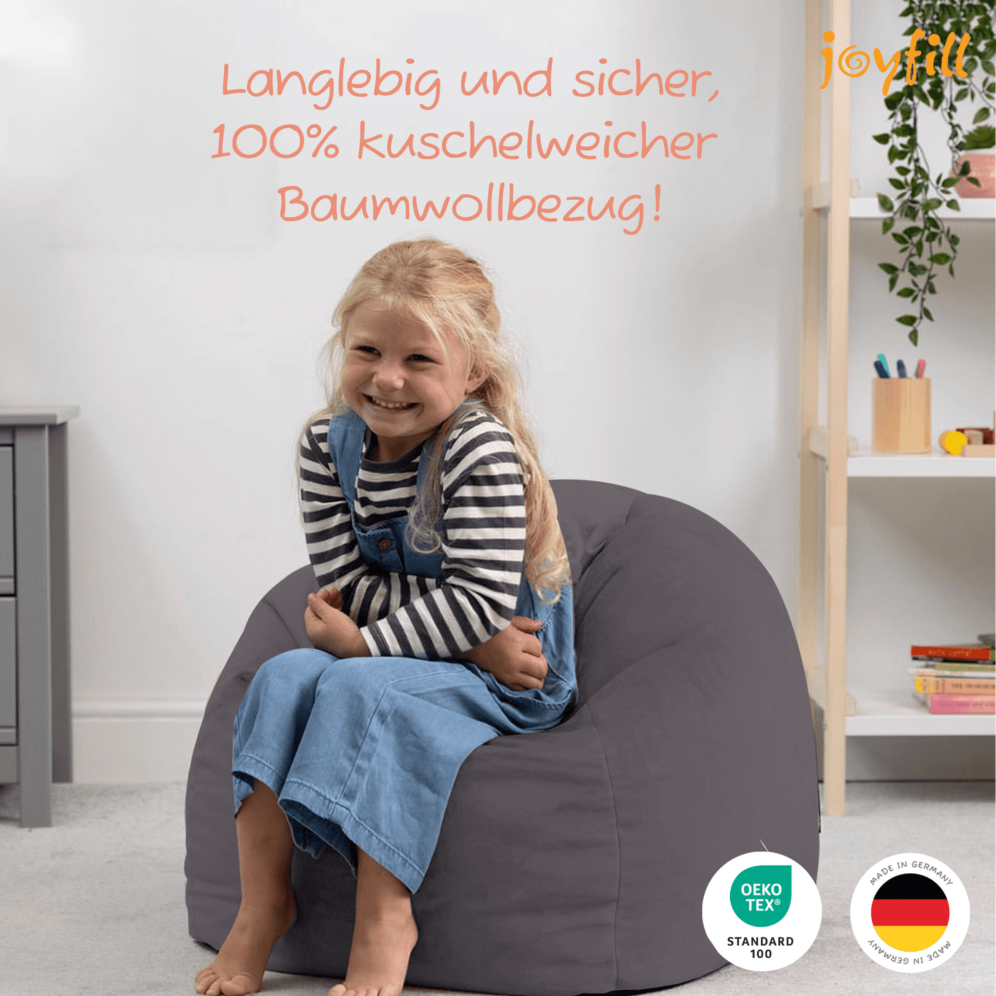 Sitzsack für Groß und Klein (BioFoam gefüllt | 240 L) - Joyfill
