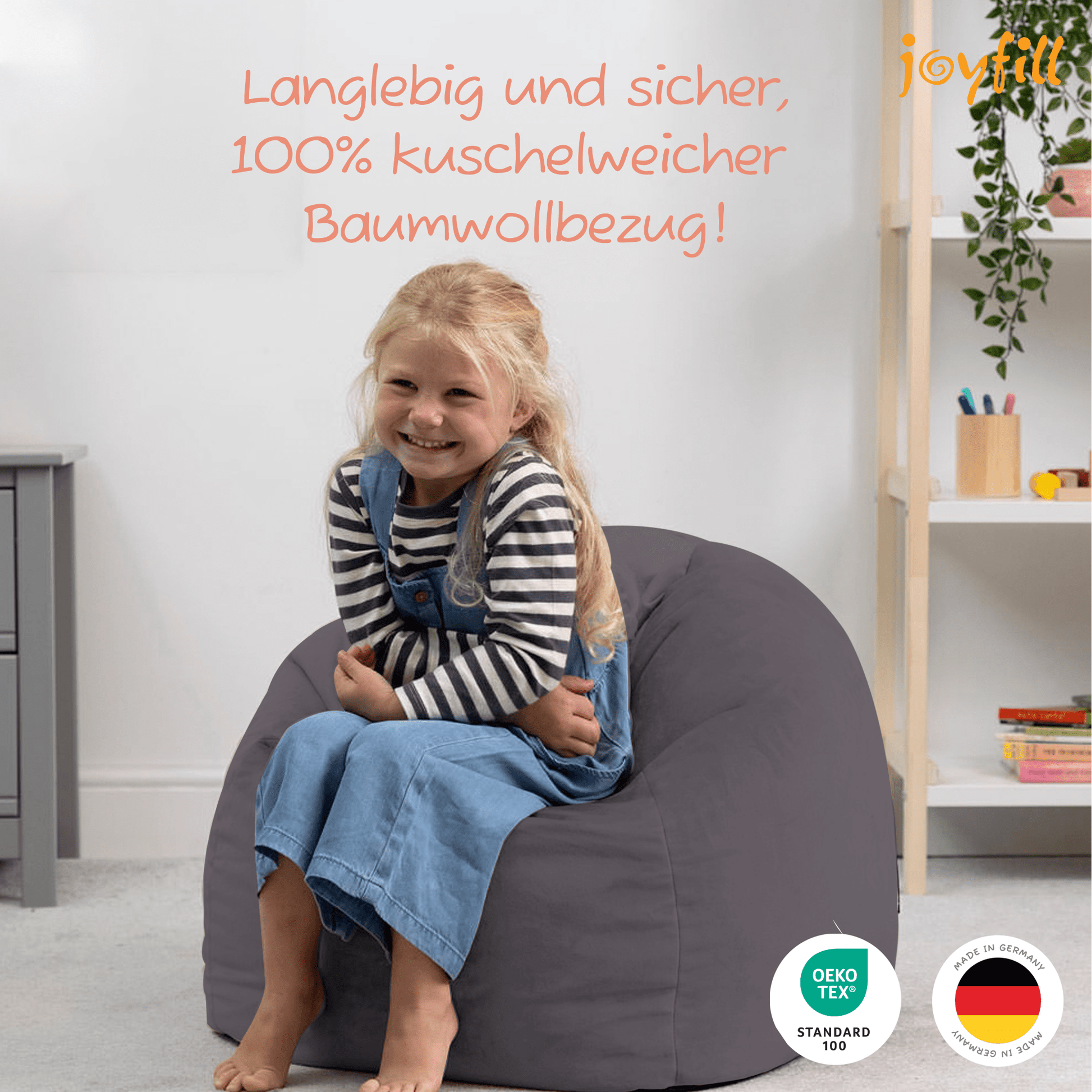 Sitzsack für Groß und Klein (BioFoam gefüllt | 240 L) - Joyfill
