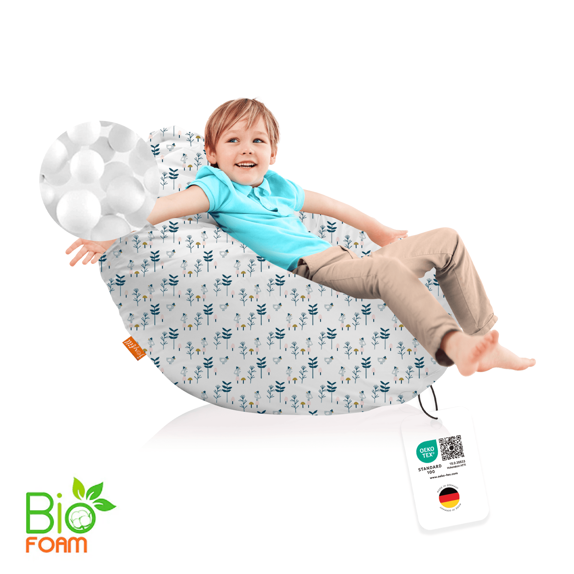 Sitzsack für Groß und Klein (BioFoam gefüllt | 240 L) - Joyfill