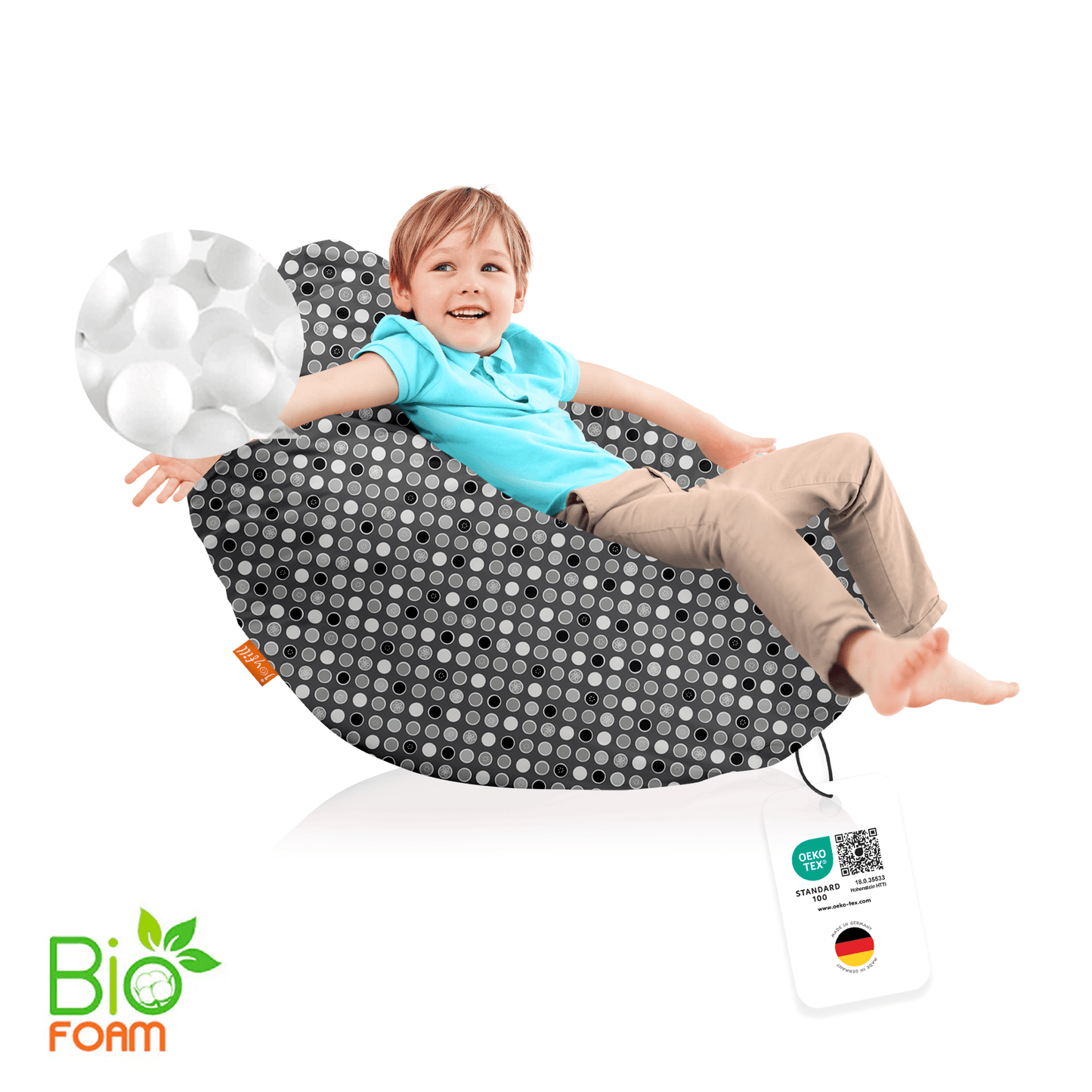 Sitzsack für Groß und Klein (BioFoam gefüllt | 240 L) - Joyfill