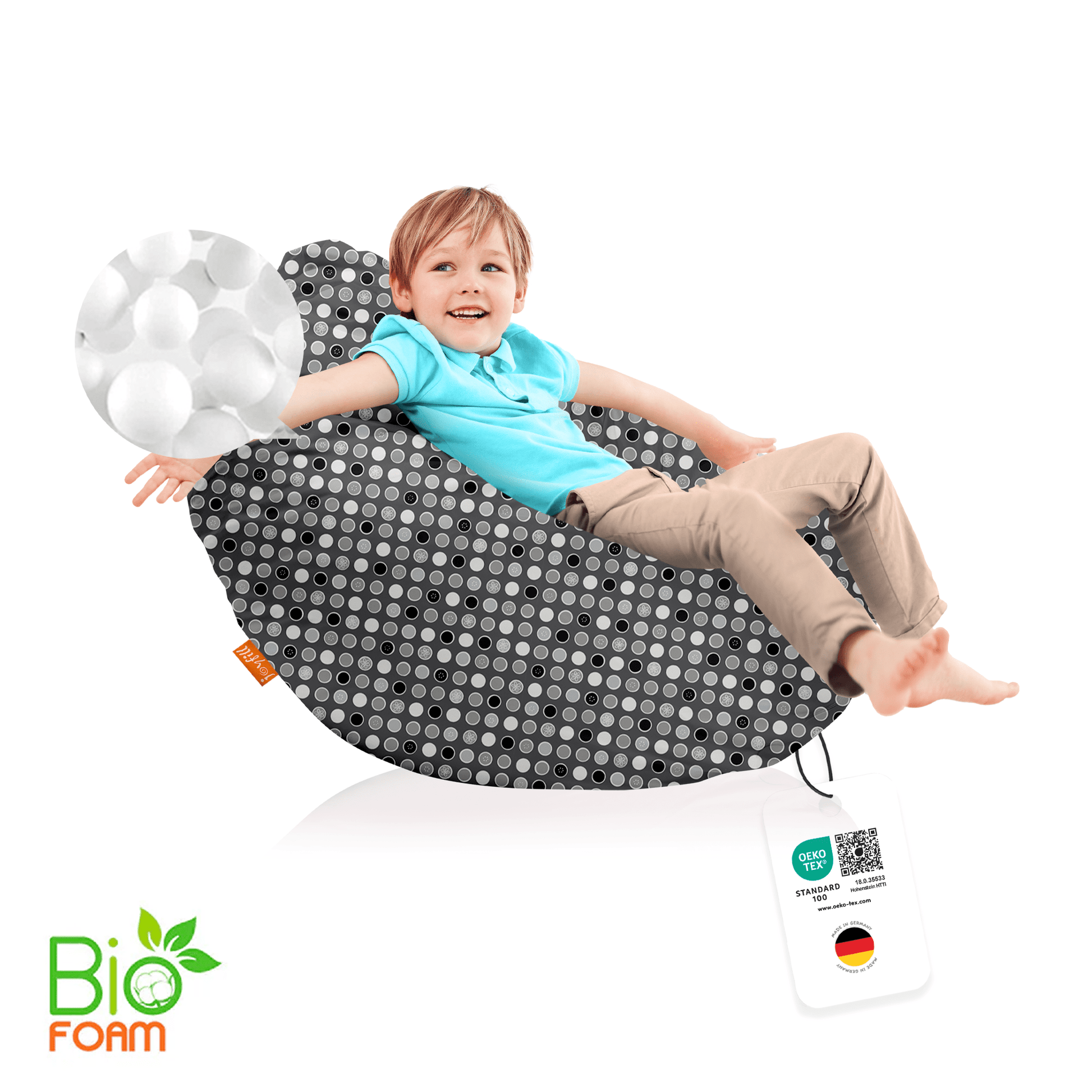 Sitzsack für Groß und Klein (BioFoam gefüllt | 240 L) - Joyfill