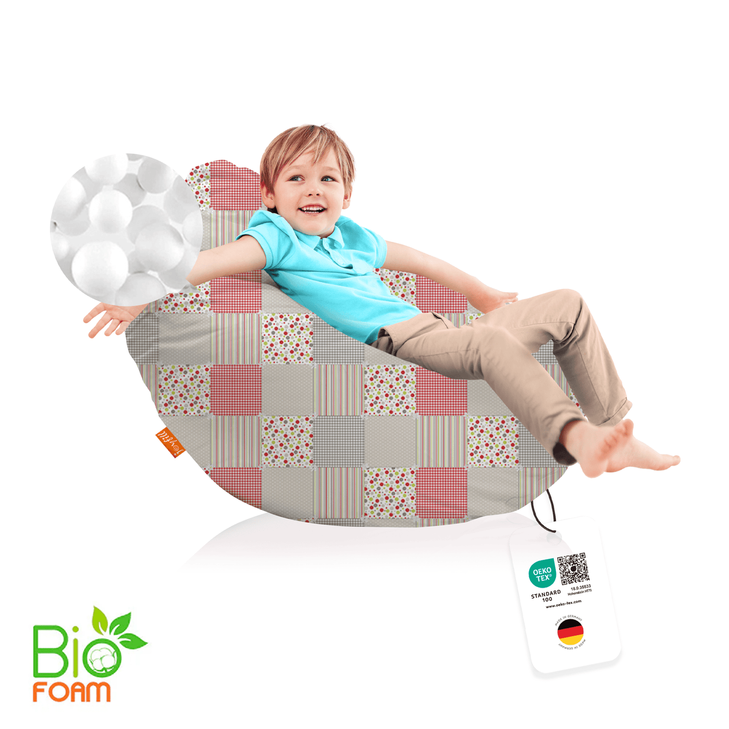 Sitzsack für Groß und Klein (BioFoam gefüllt | 240 L) - Joyfill