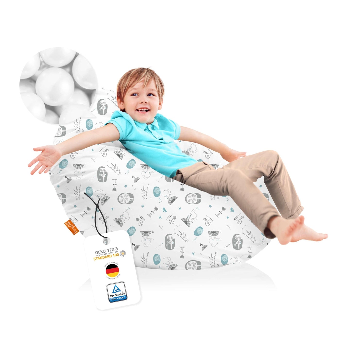 Sitzsack für Groß und Klein (BioFoam gefüllt | 240 L) - Joyfill