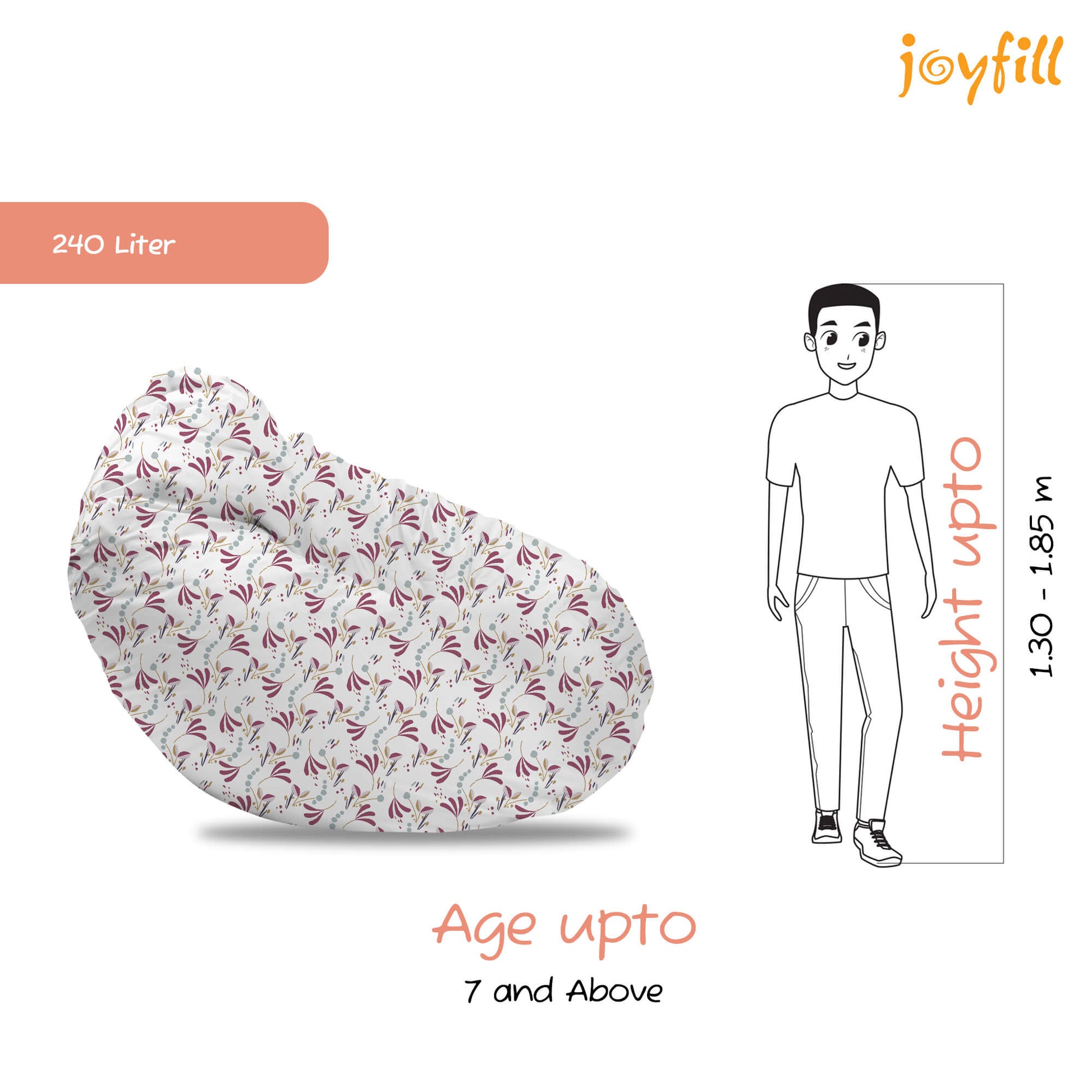 Sitzsack für Groß und Klein (EPS gefüllt | 240L) - Joyfill