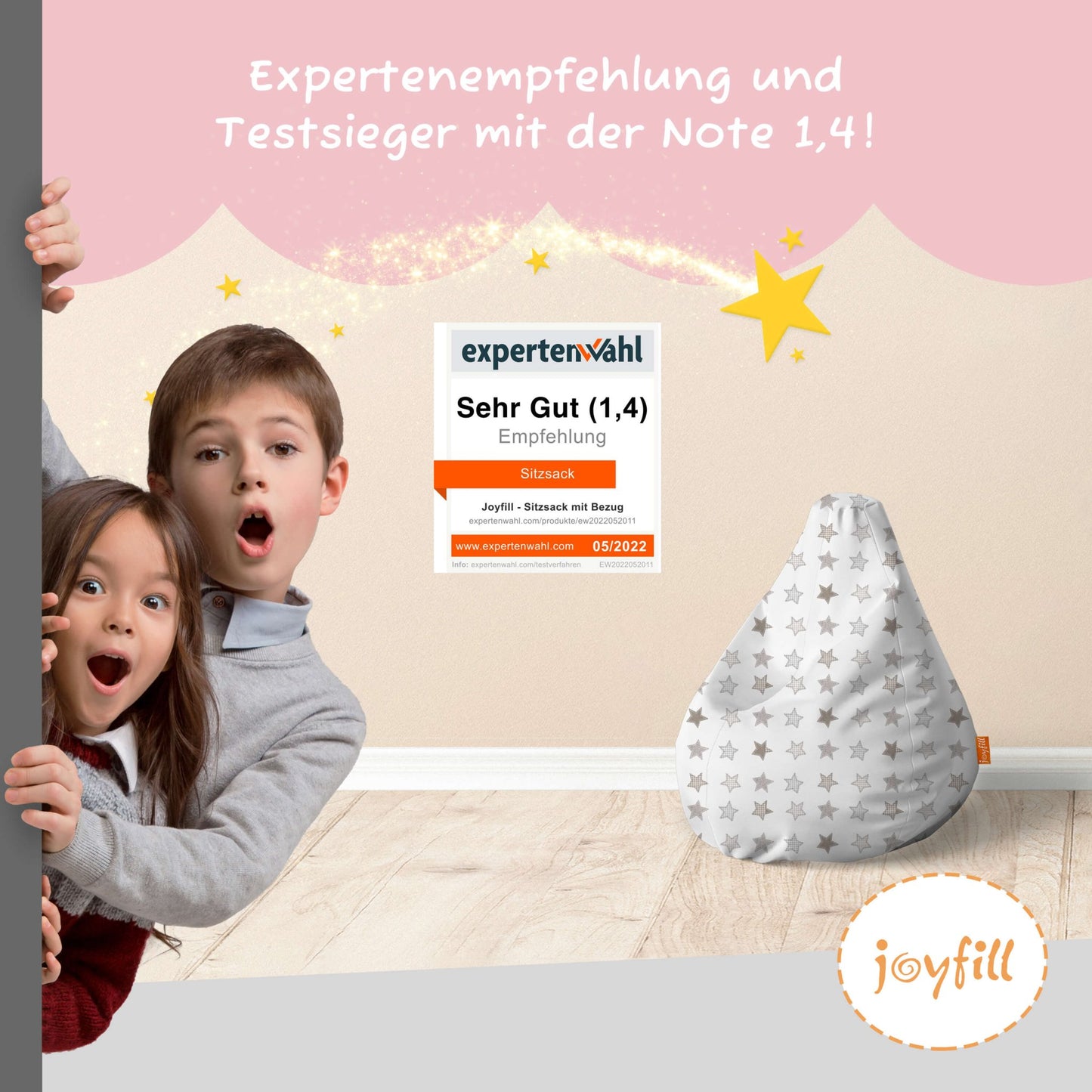 Sitzsack für Kinder (EPS gefüllt | 90L) - Joyfill