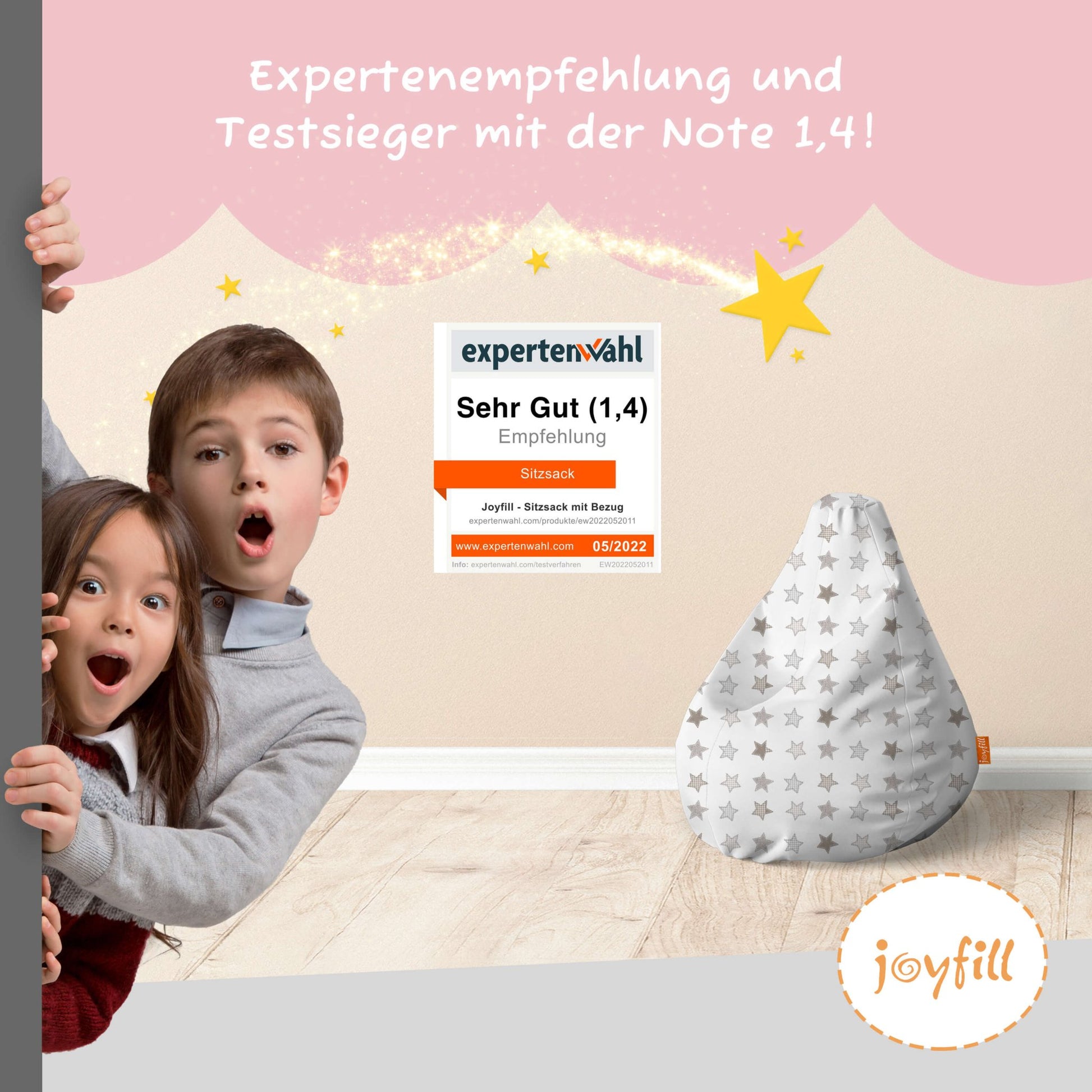 Sitzsack für Kinder (EPS gefüllt | 90L) - Joyfill