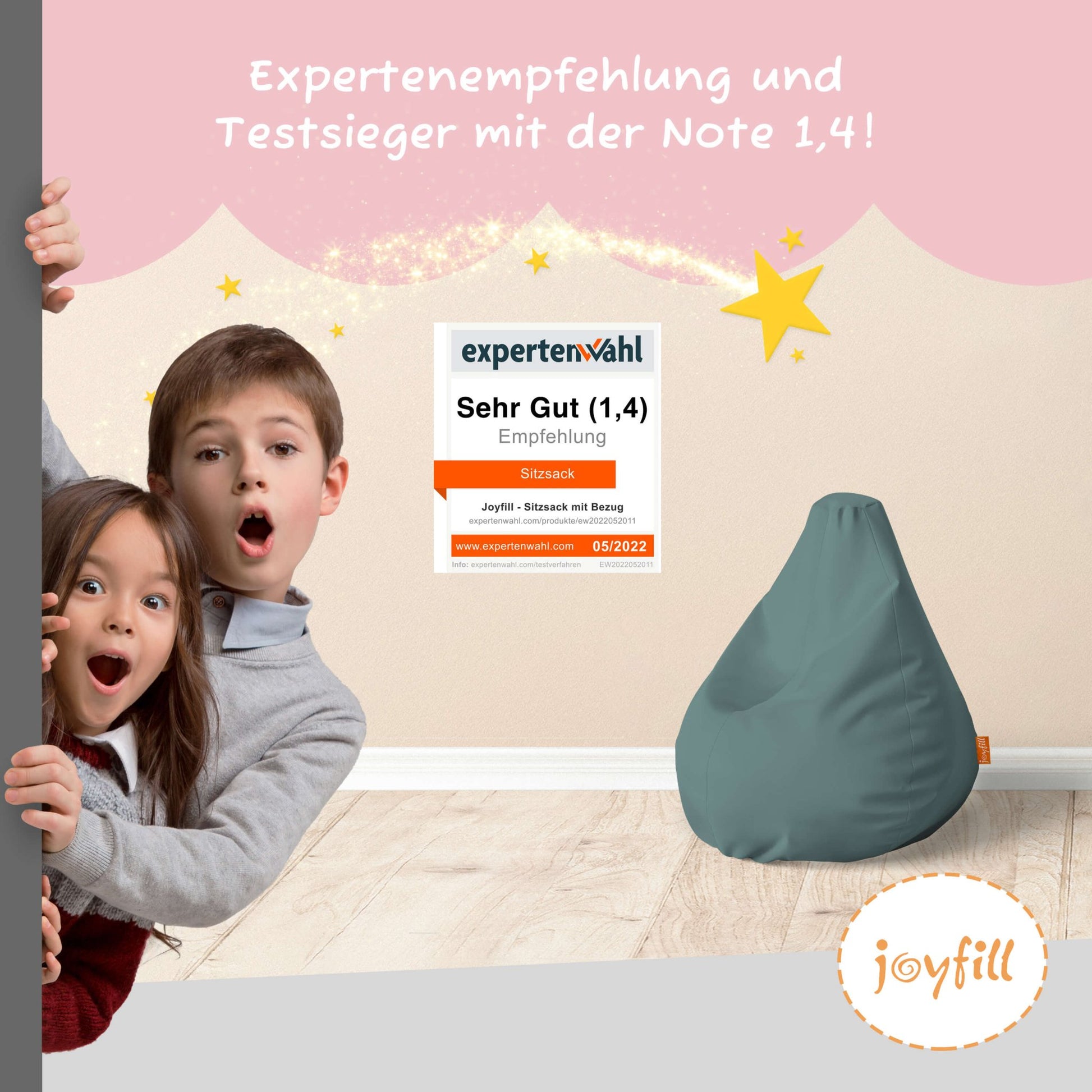 Sitzsack für Kinder (EPS gefüllt | 90L) - Joyfill