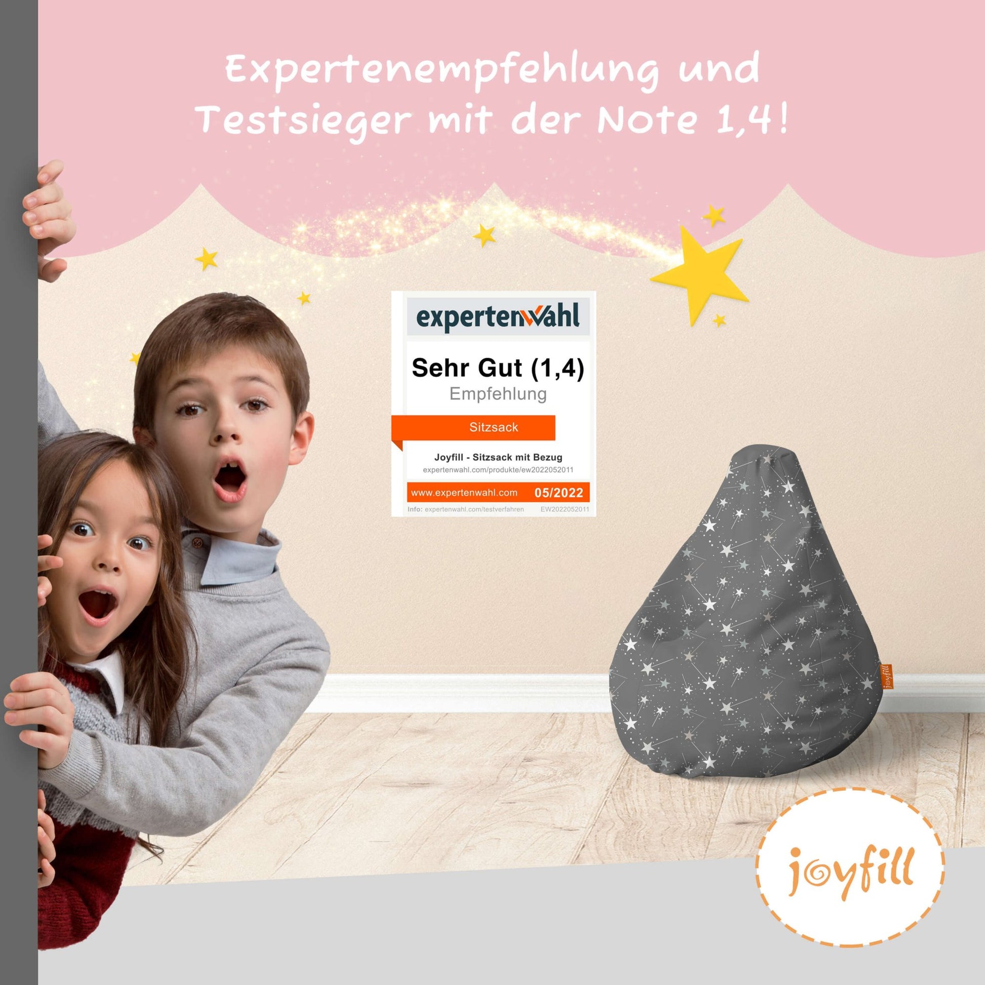 Sitzsack für Kinder (EPS gefüllt | 90L) - Joyfill