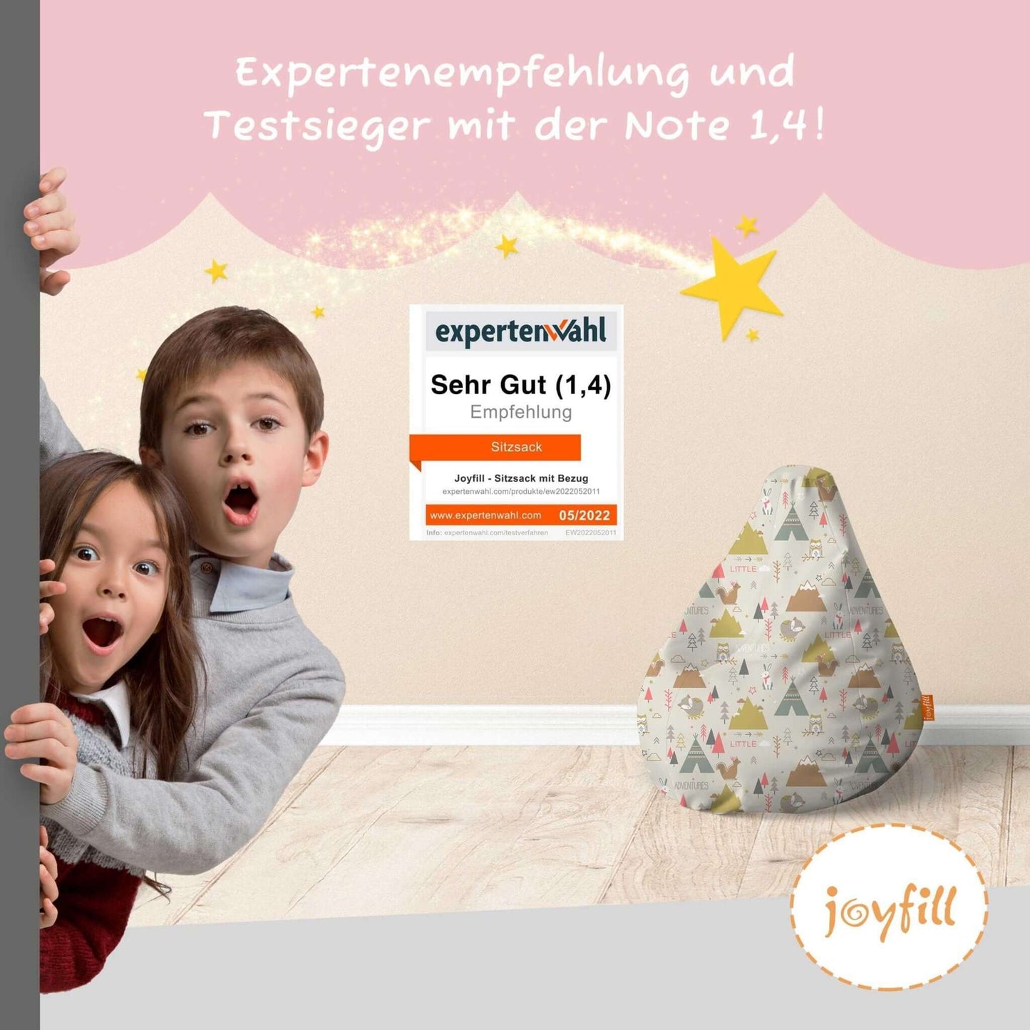 Sitzsack für Kinder (EPS gefüllt | 90L) - Joyfill