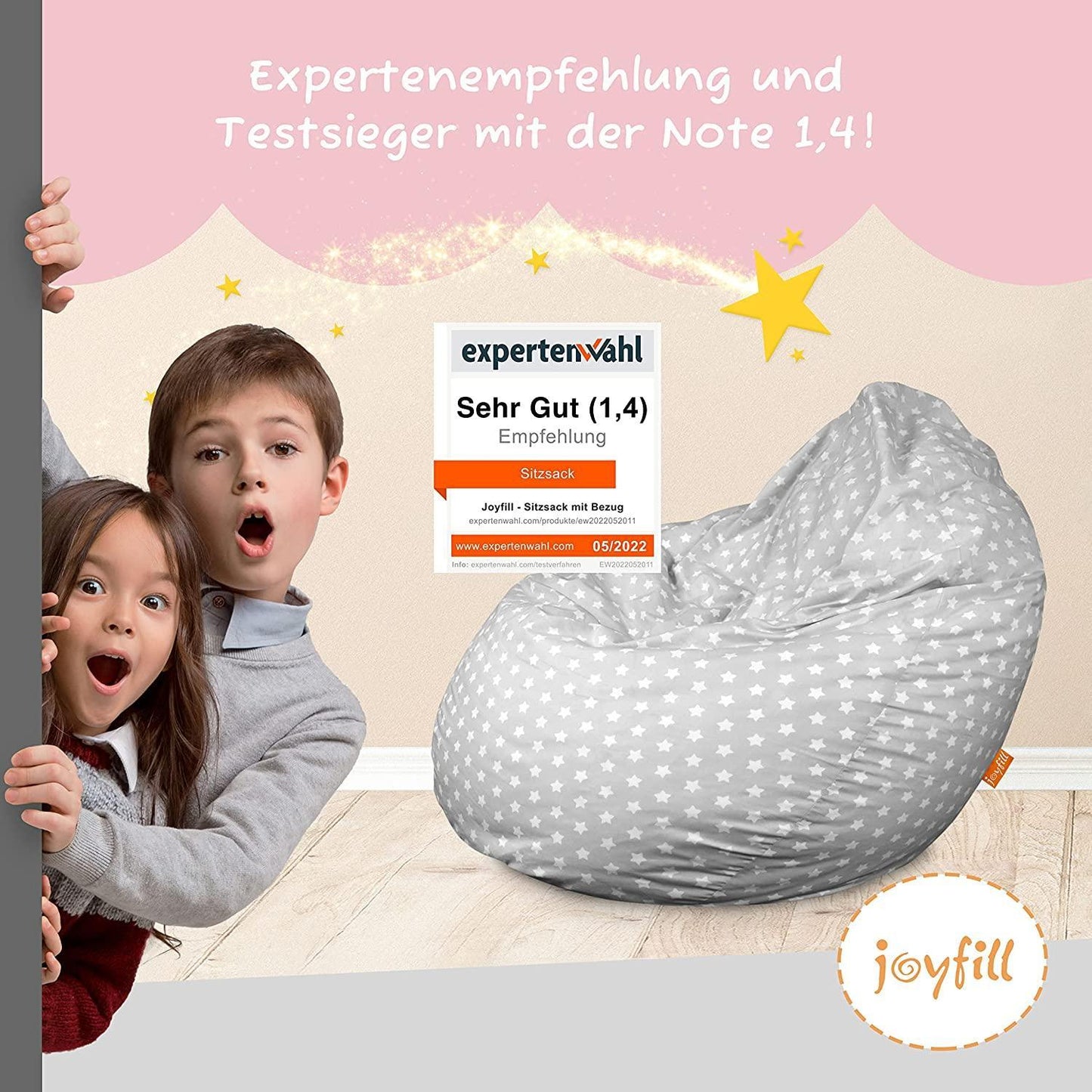 Sitzsack für Kinder (EPS gefüllt | 90L) - Joyfill