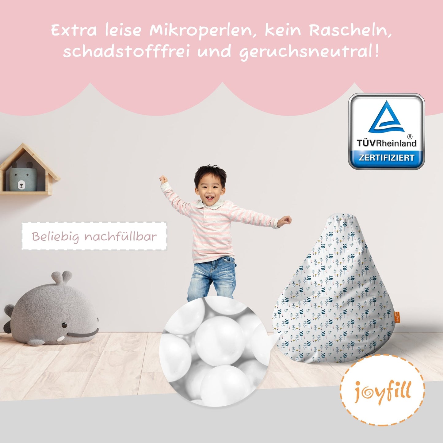 Sitzsack für Kinder (EPS gefüllt | 90L) - Joyfill