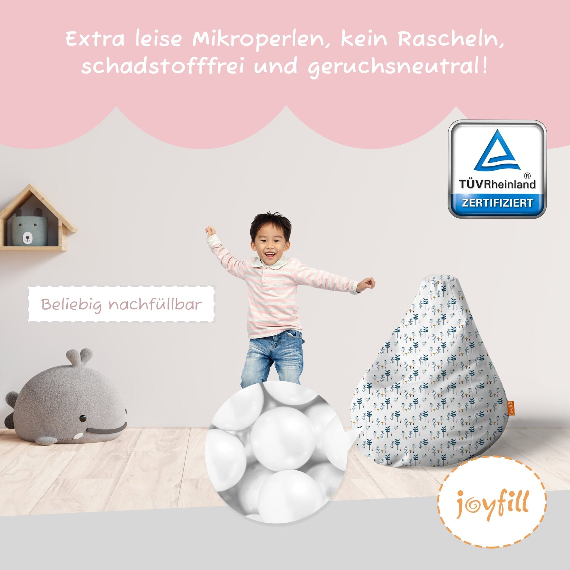 Sitzsack für Kinder (EPS gefüllt | 90L) - Joyfill