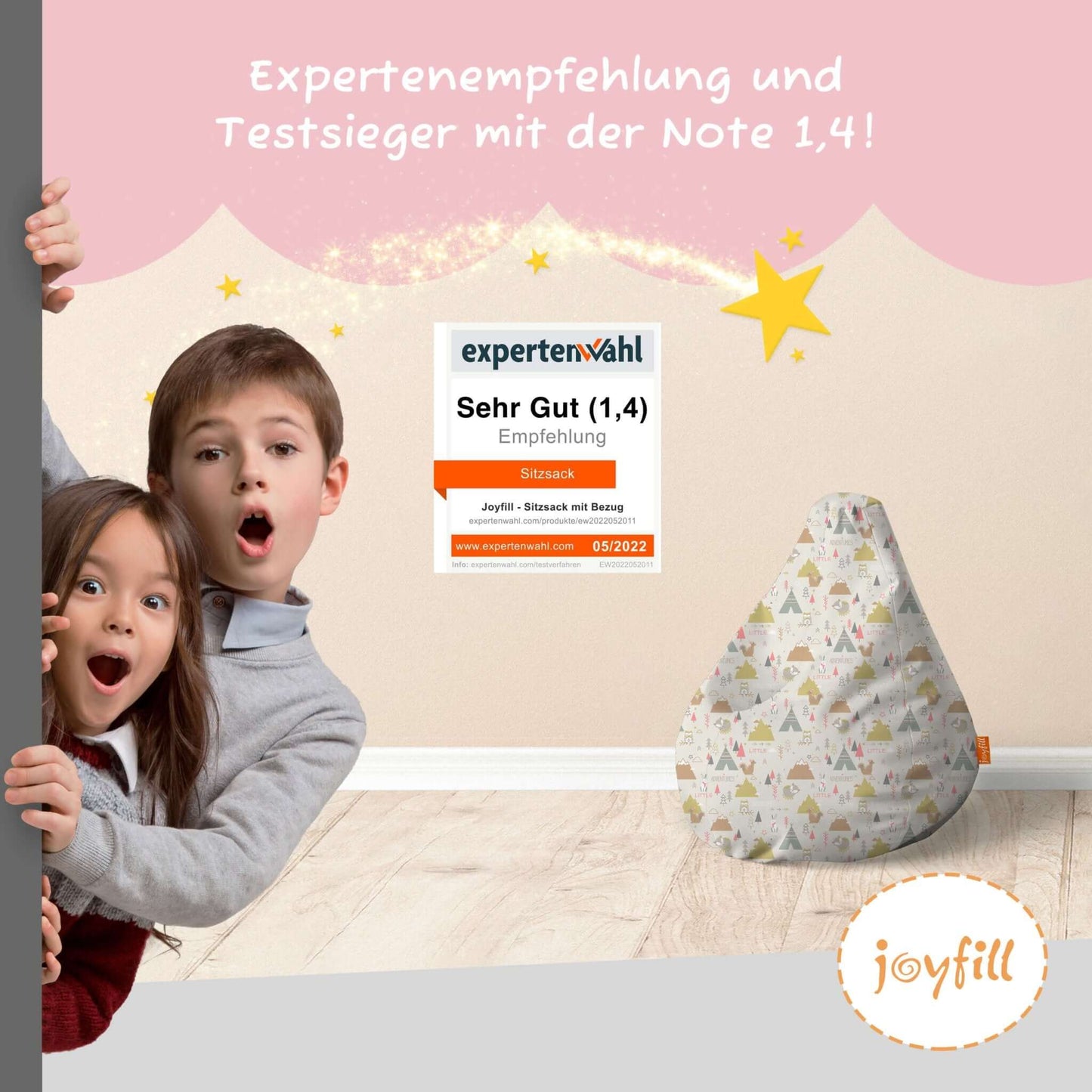 Sitzsack für Kinder (EPS gefüllt | 90L) - Joyfill
