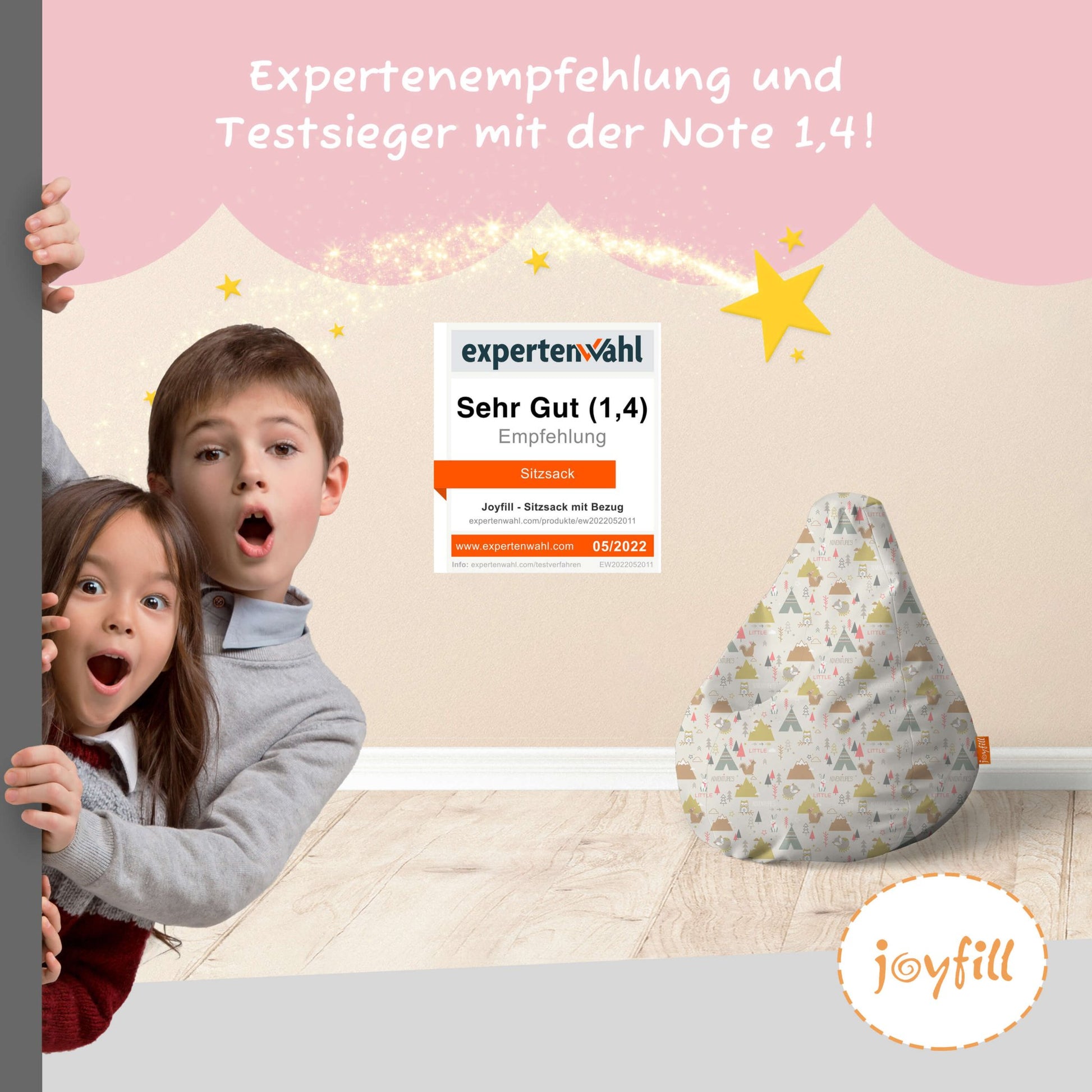 Sitzsack für Kinder (EPS gefüllt | 90L) - Joyfill