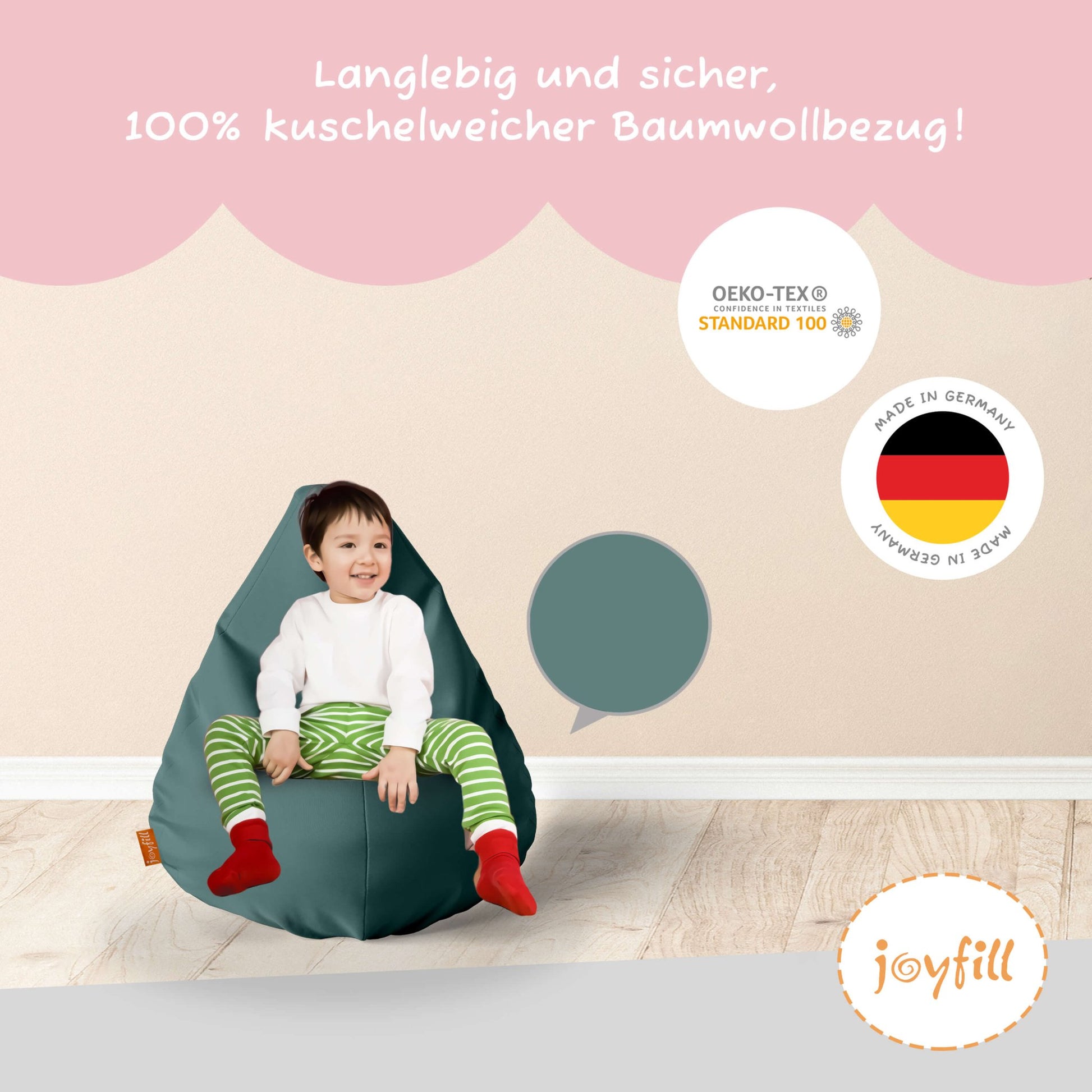 Sitzsack für Kinder (EPS gefüllt | 90L) - Joyfill