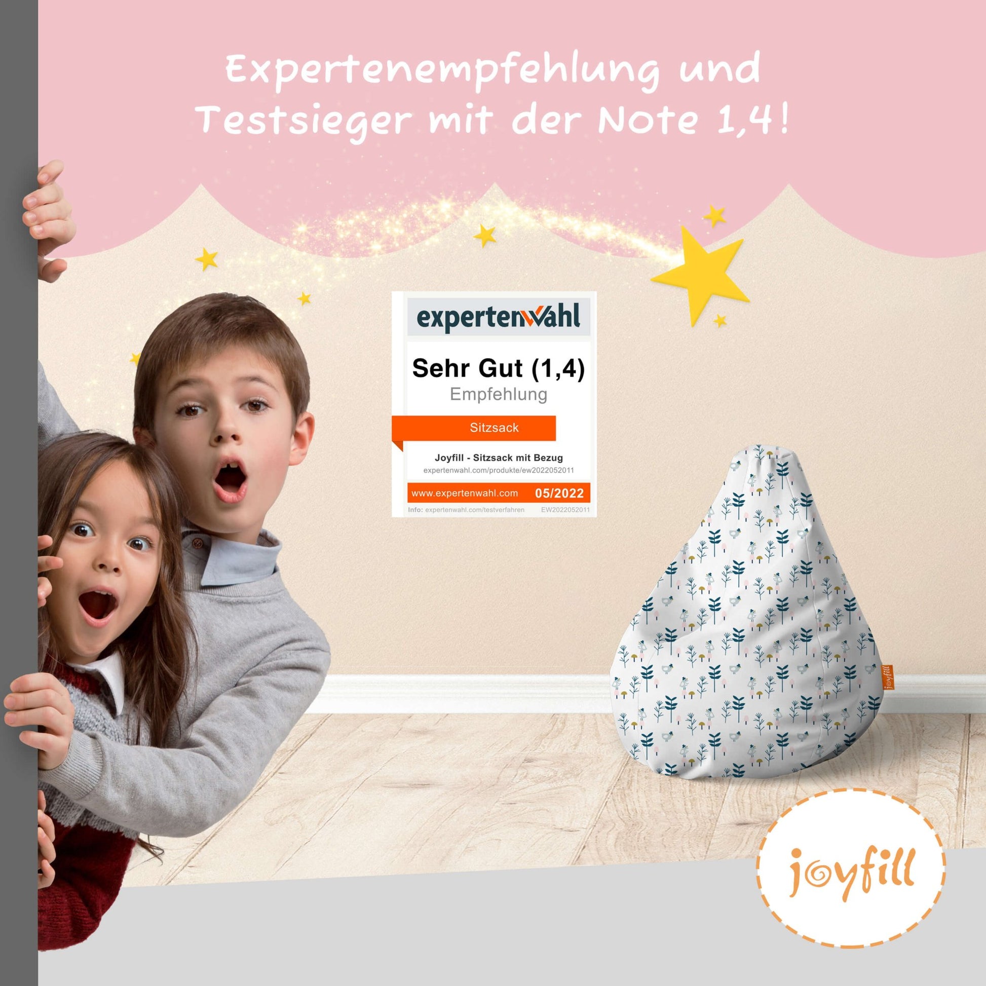 Sitzsack für Kinder (EPS gefüllt | 90L) - Joyfill